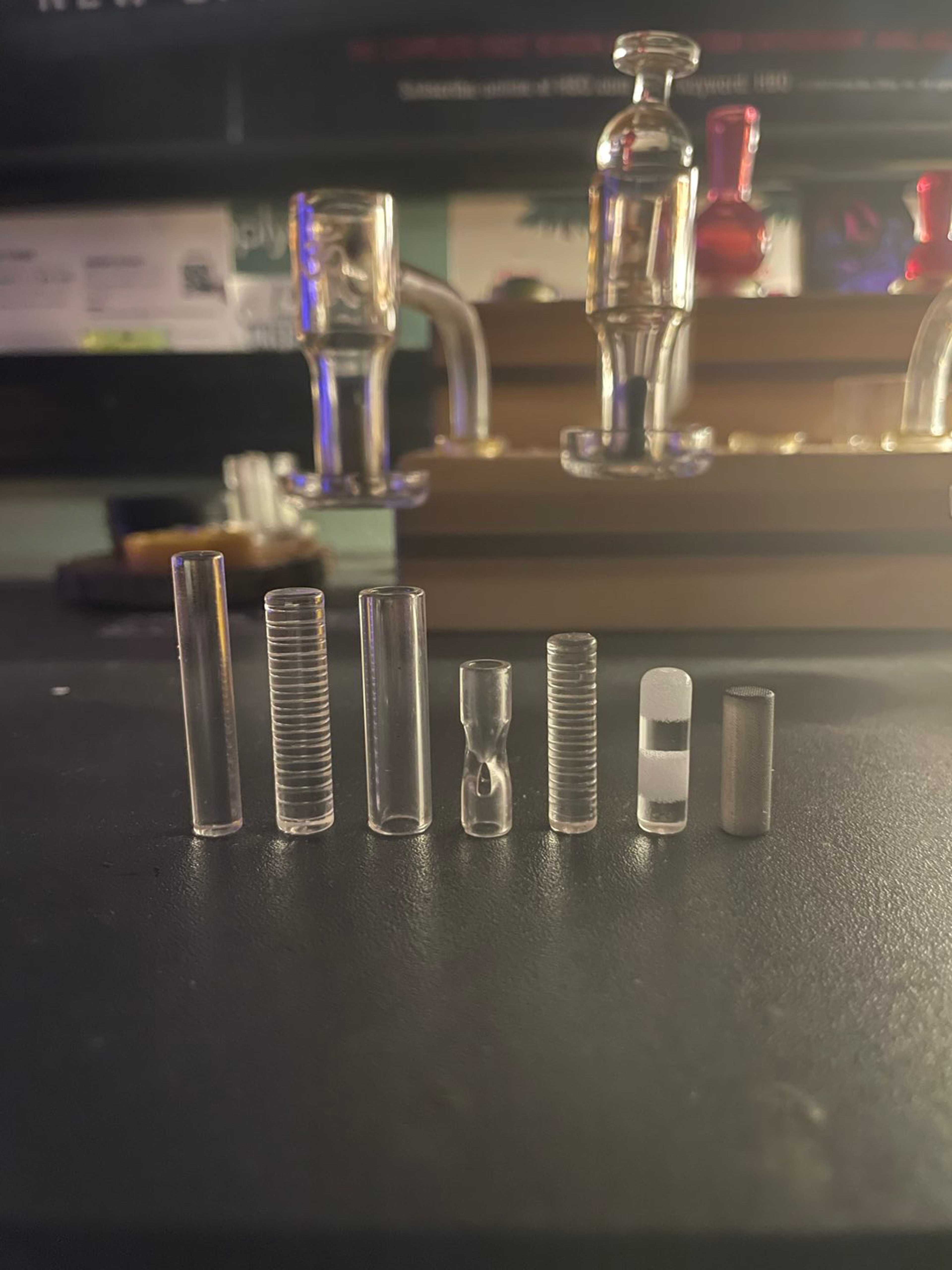 Preview pic of 7 pillar pack worth ~$150-200. HE SE 7x17mm pillar, PB “zinger” Optech and other SE and hollow pillars!