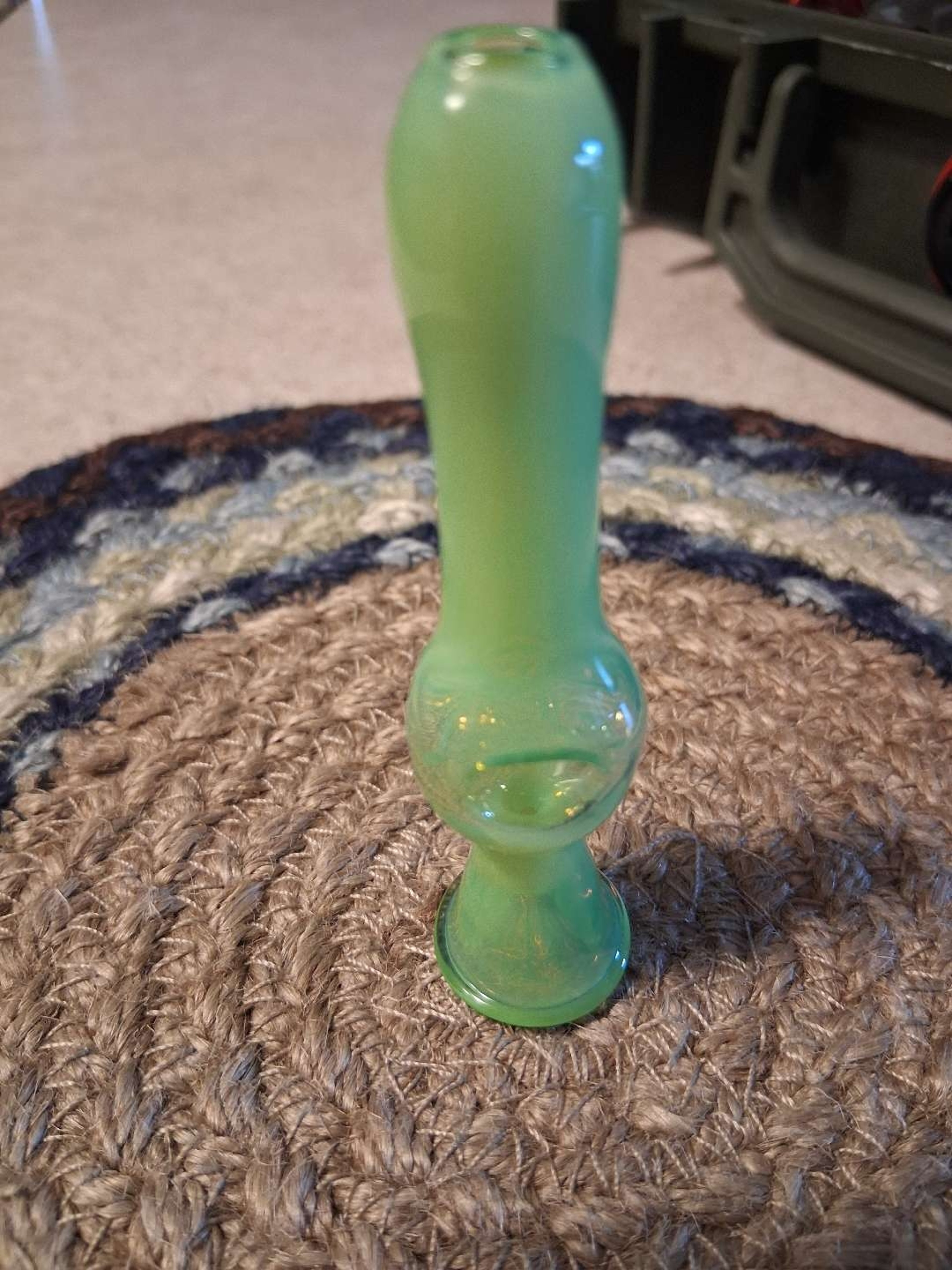 Preview pic of Rare Uranium Glass Chillim, custom color