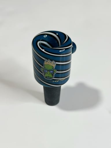 Preview pic of 14mm Space King Glass Bowl Slide Water Pipe Hookah Blue