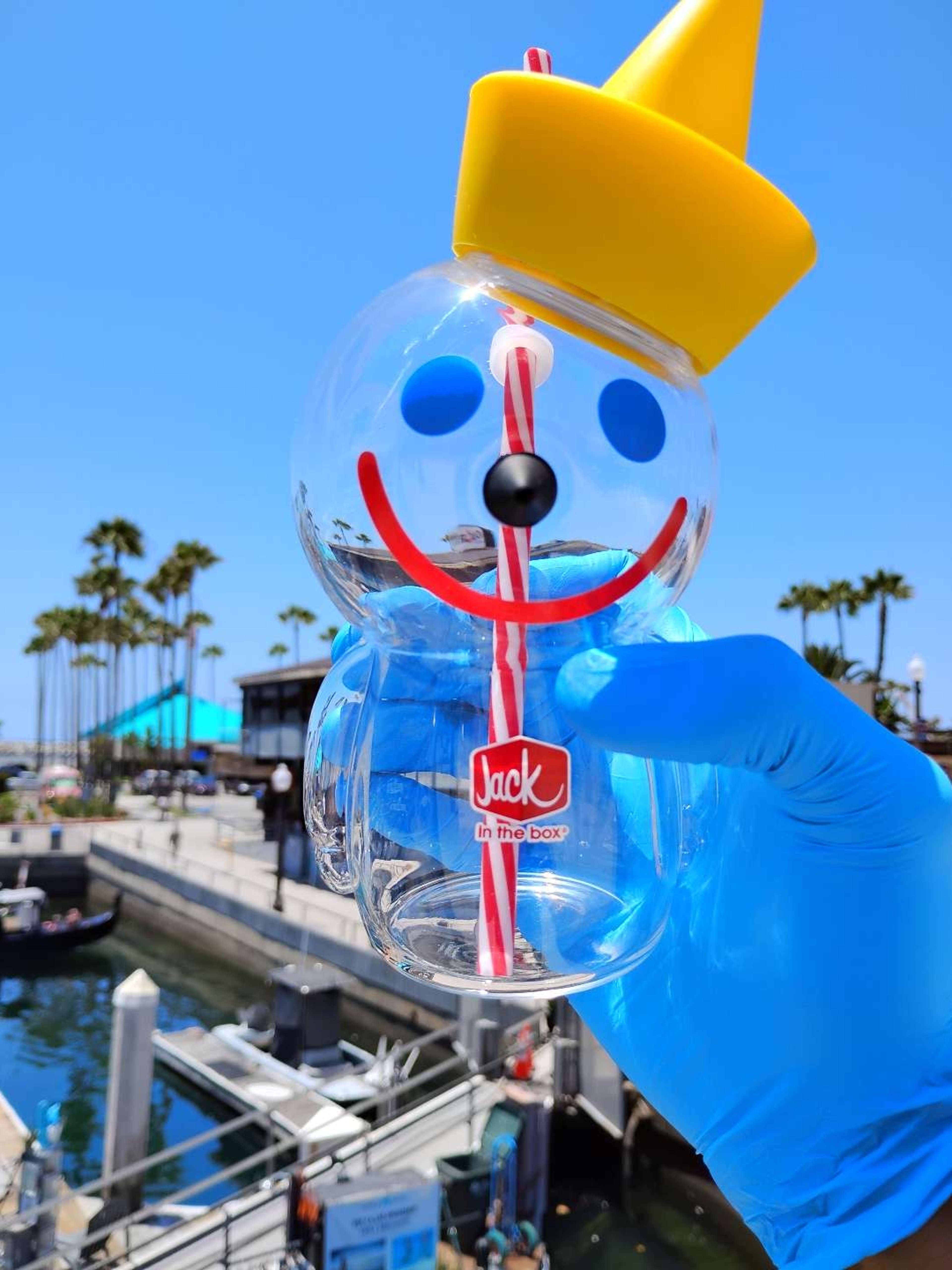 Preview pic of Jack in the Box glass cup (rare)