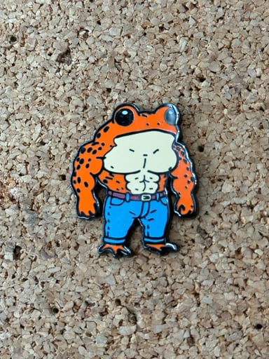 Preview pic of Buff frog pin