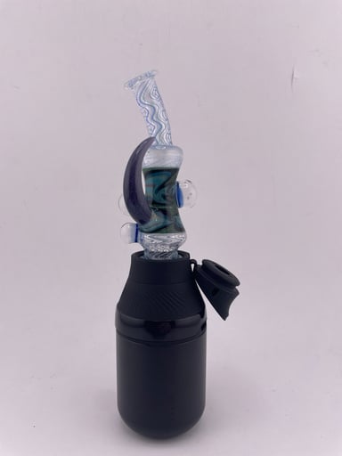 Preview pic of Brando Glass Puffco Proxy Core Mouth Piece - UV Mini Rig w/ Horn