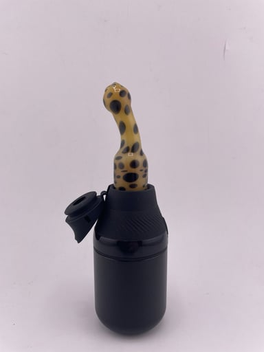 Preview pic of Brando Glass Puffco Proxy Core Mouth Piece - Cheetah Inspired Mouth Piece