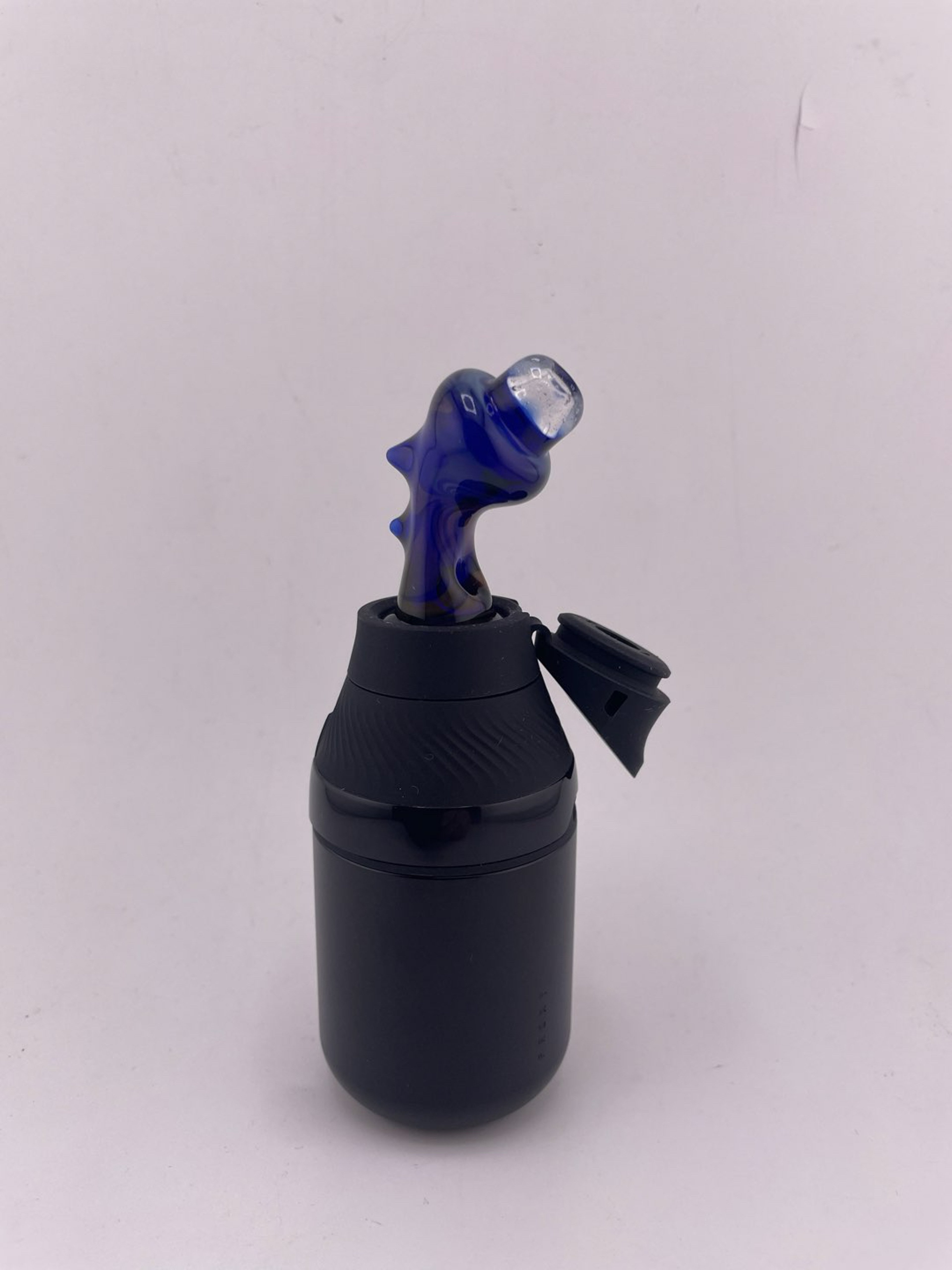 Preview pic of Brando Glass Puffco Proxy Core Mouth Piece - Abstract Cobalt w/ UV Tip