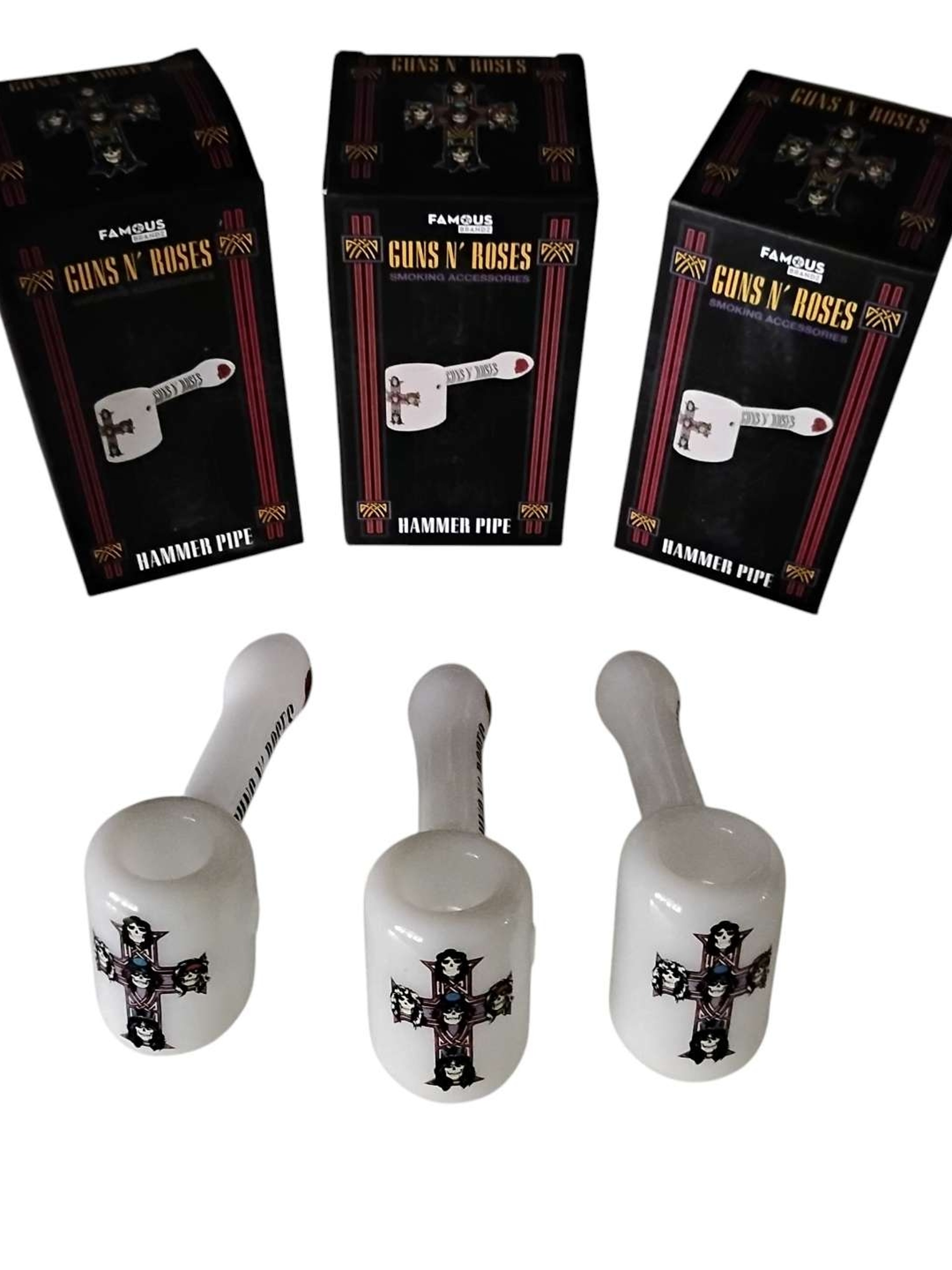 Preview pic of 3 pcs Guns N' Roses White Hammer Bundle