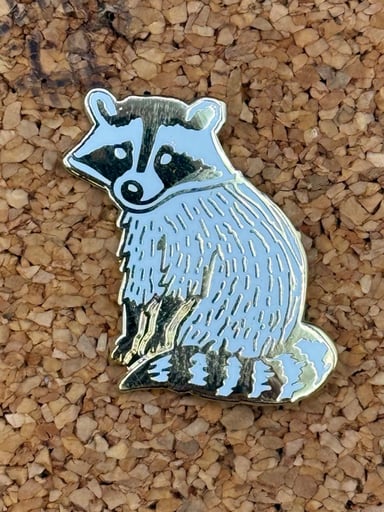 Preview pic of Raccoon pin