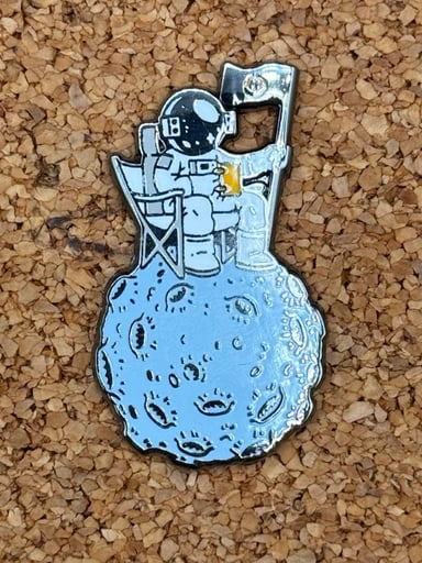 Preview pic of Man on the moon pin