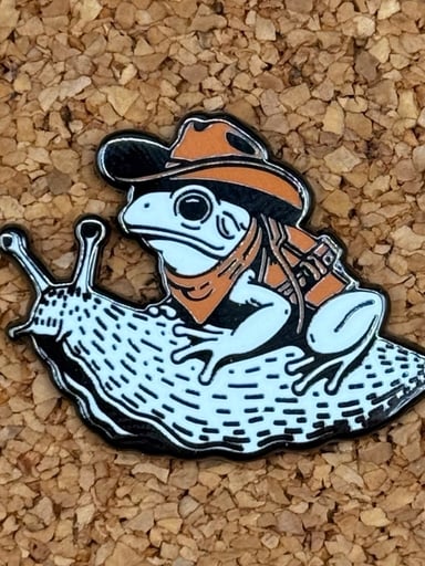 Preview pic of Slug cow frog pin