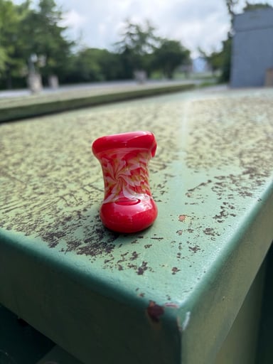 Preview pic of 5 piece twisty-cane reversal hammer accented with cherry