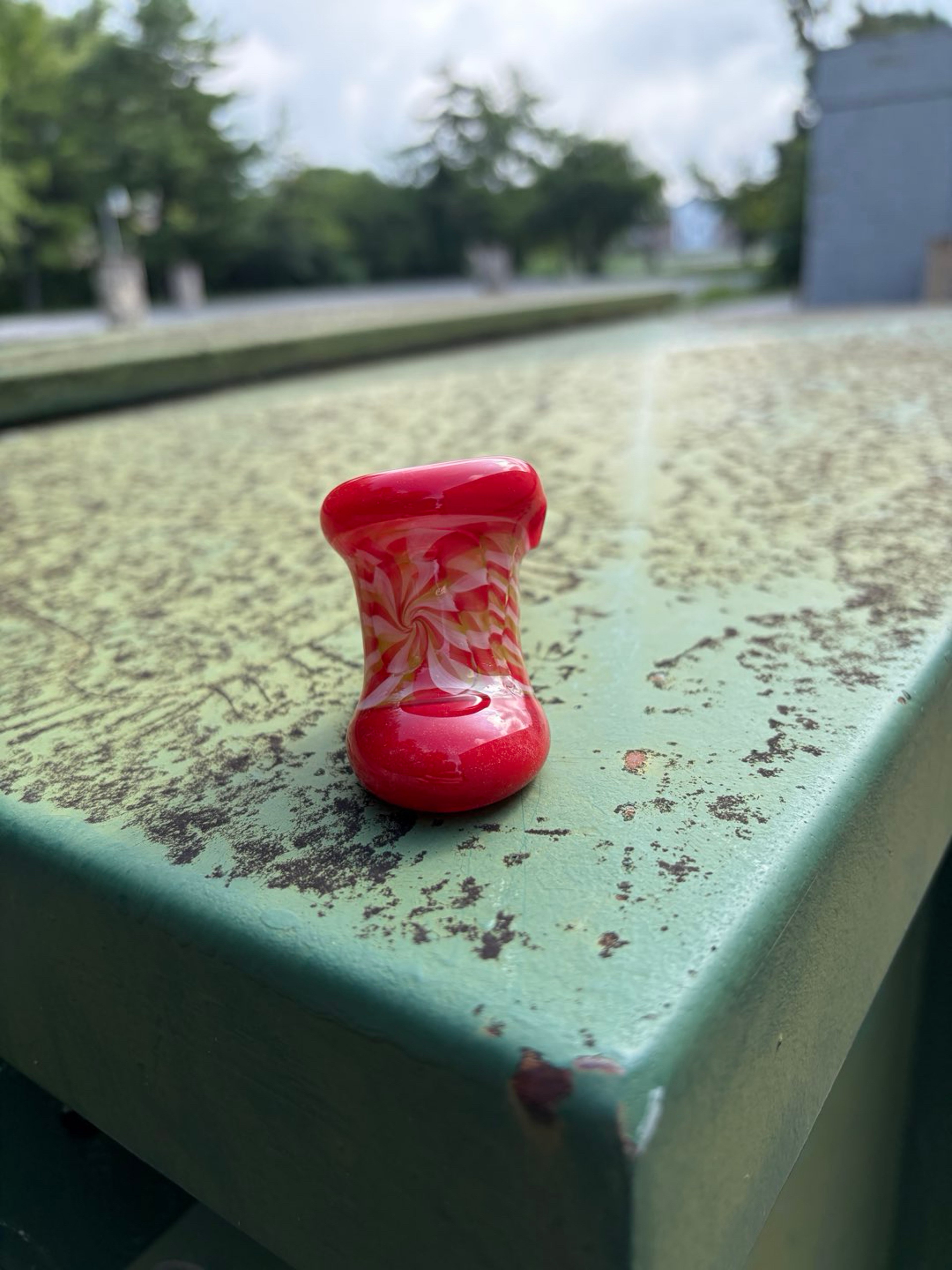 Preview pic of 5 piece twisty-cane reversal hammer accented with cherry