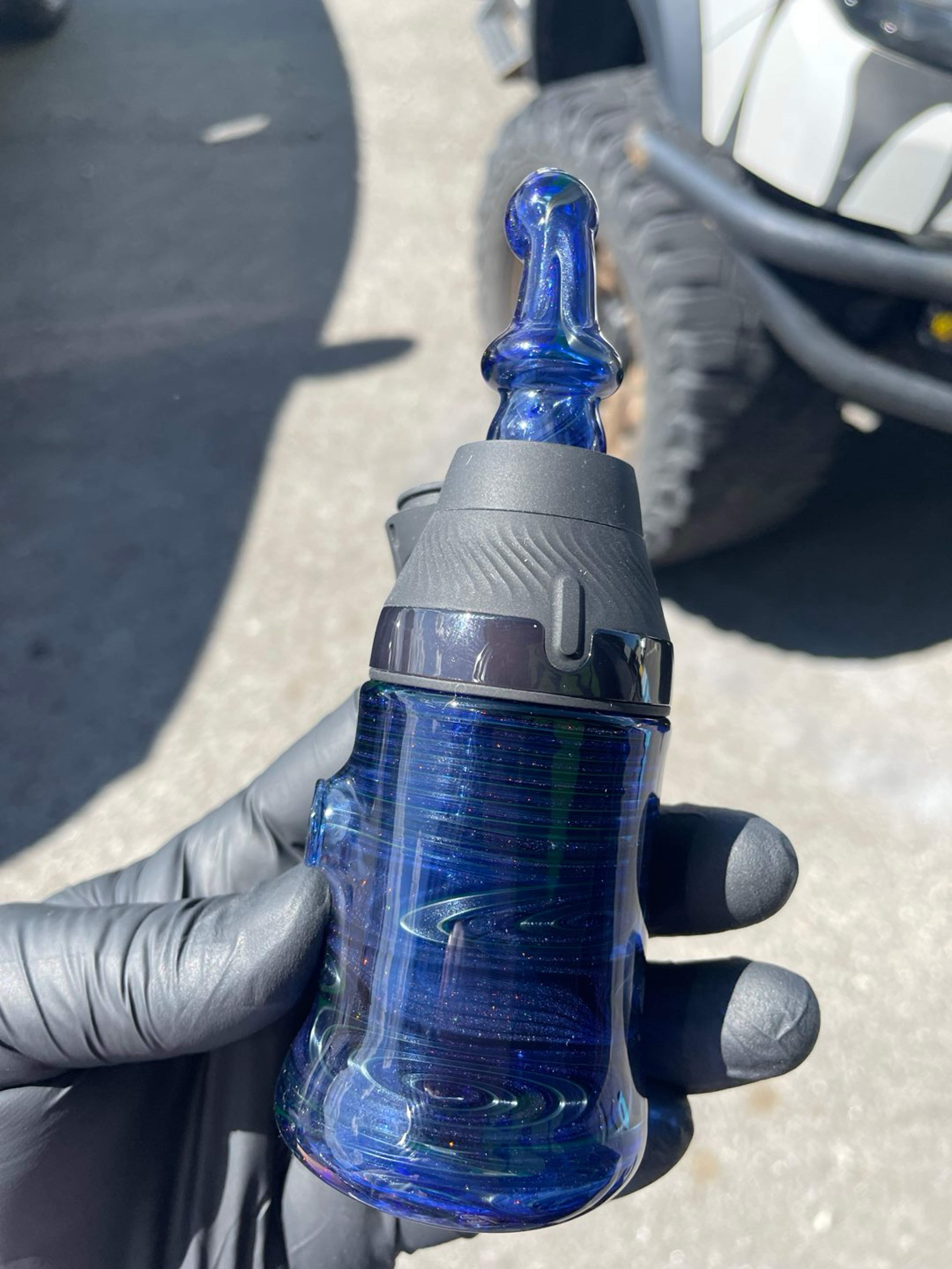 Preview pic of Brando Glass Puffco Proxy Core Cup & Mouth Piece Set - Wig Wag / UV / Crushed Opal w/ Carb Functionality