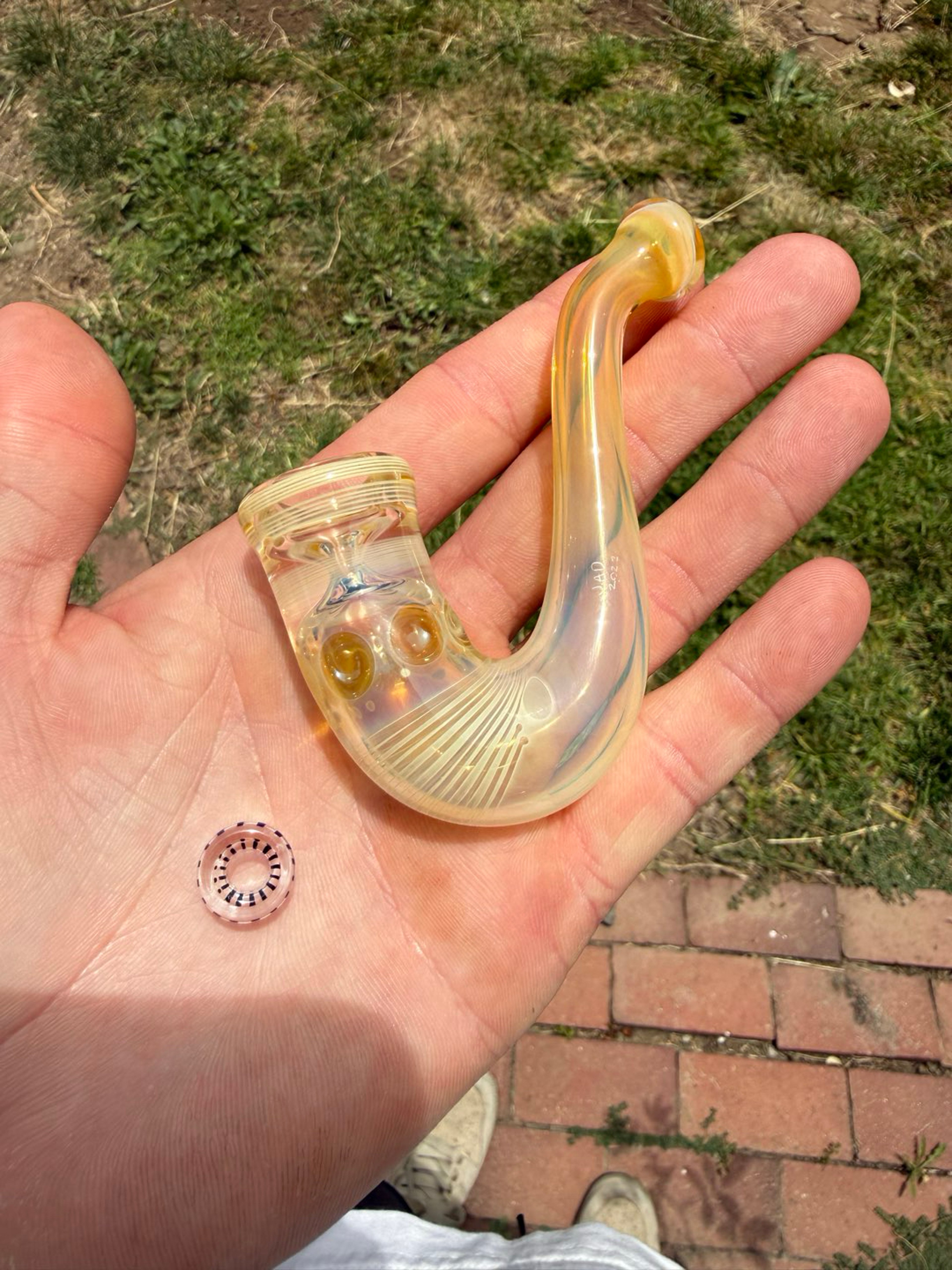 Preview pic of Badback Glass Sherlock & bead set