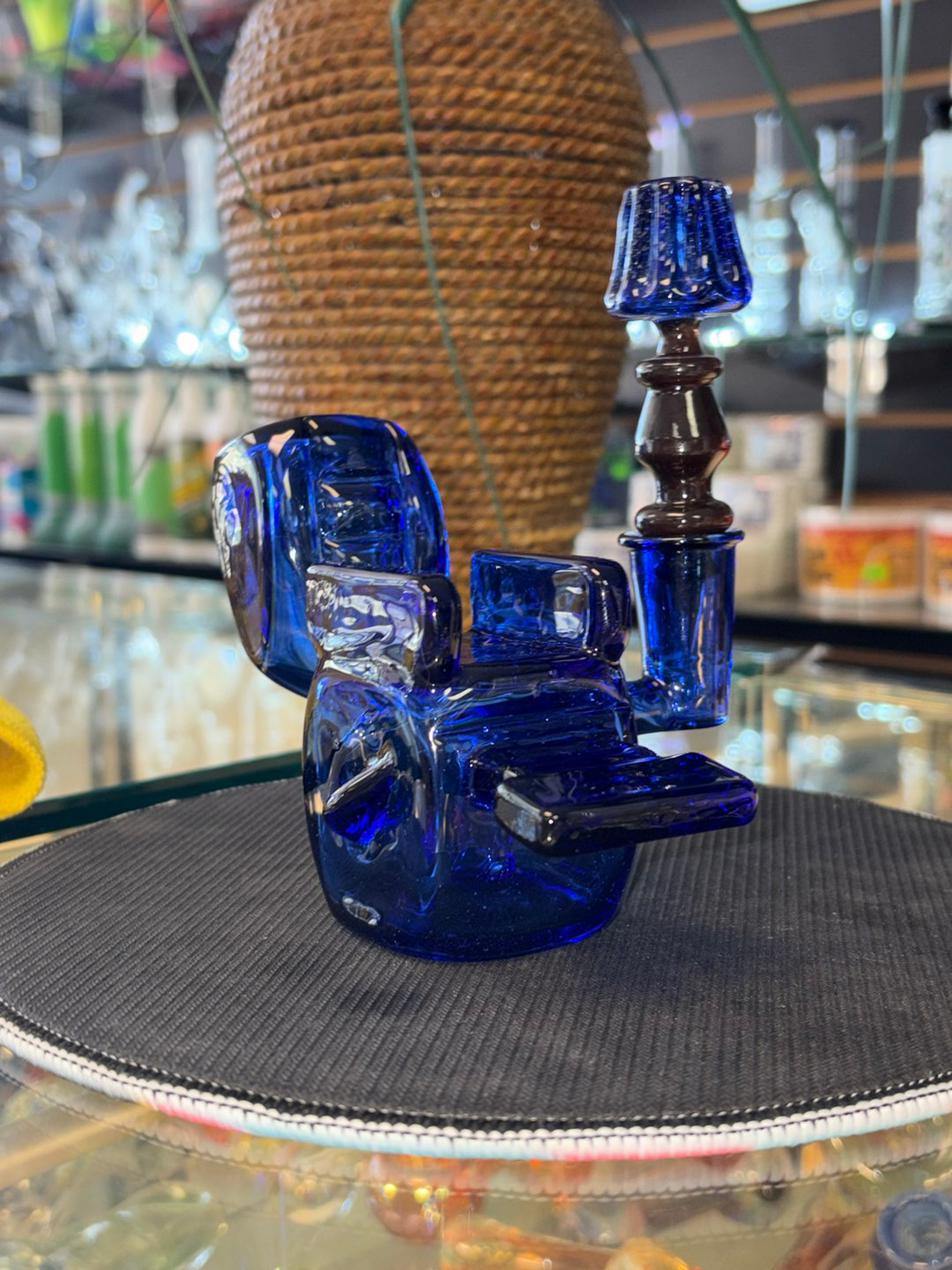Preview pic of Brilliant blue Recliner Lazy glass