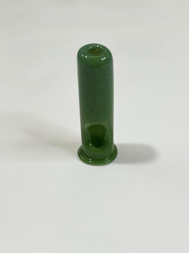 Preview pic of Pivot Top Attachment 2.5" Dichroic Straw Borosilicate USA Glass Art By Shaggy