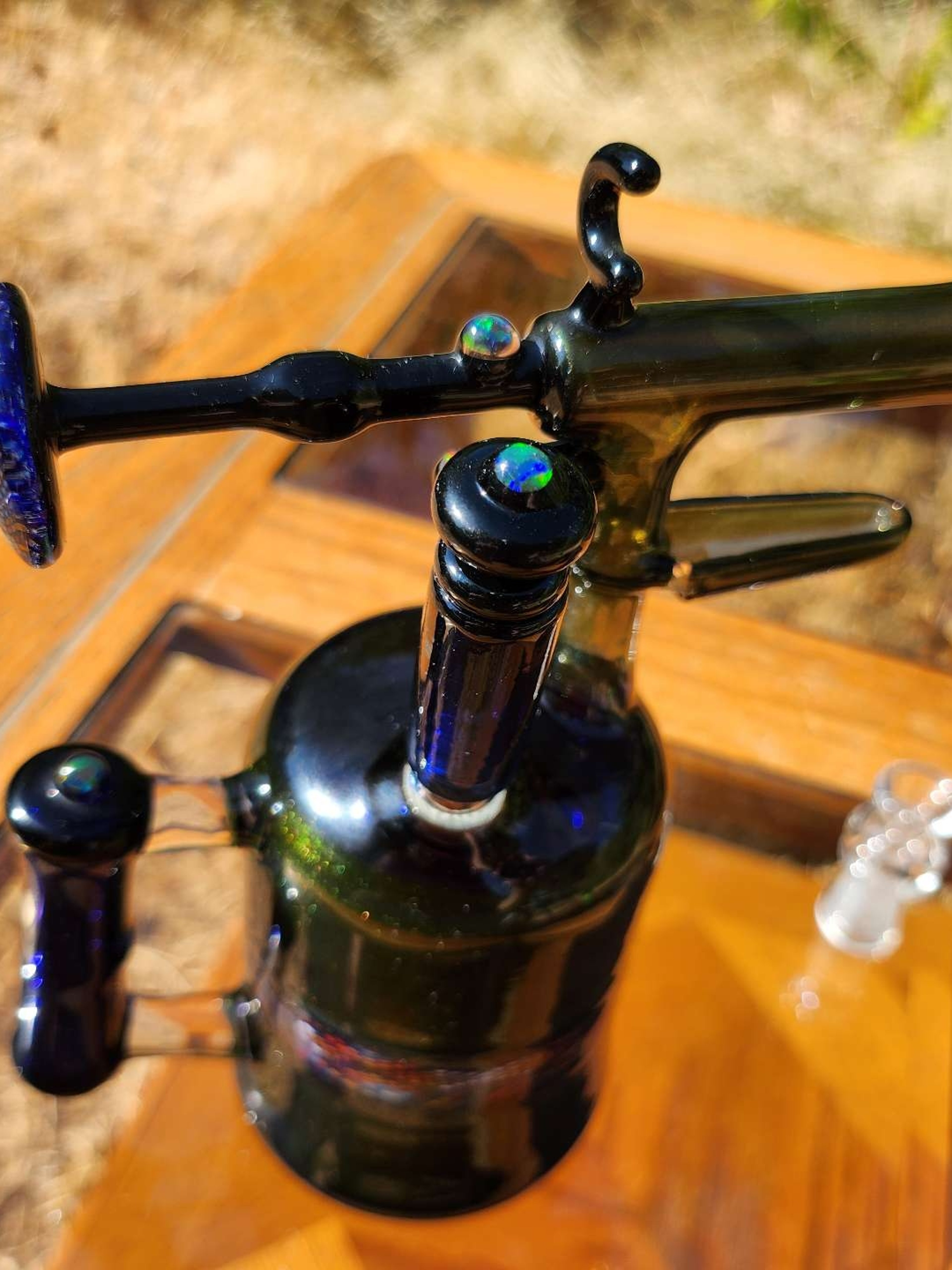 Preview pic of Etai Rahmil & Adam Reetz Collaboration Custom Glass Antique Blowtorch Fire Opal!