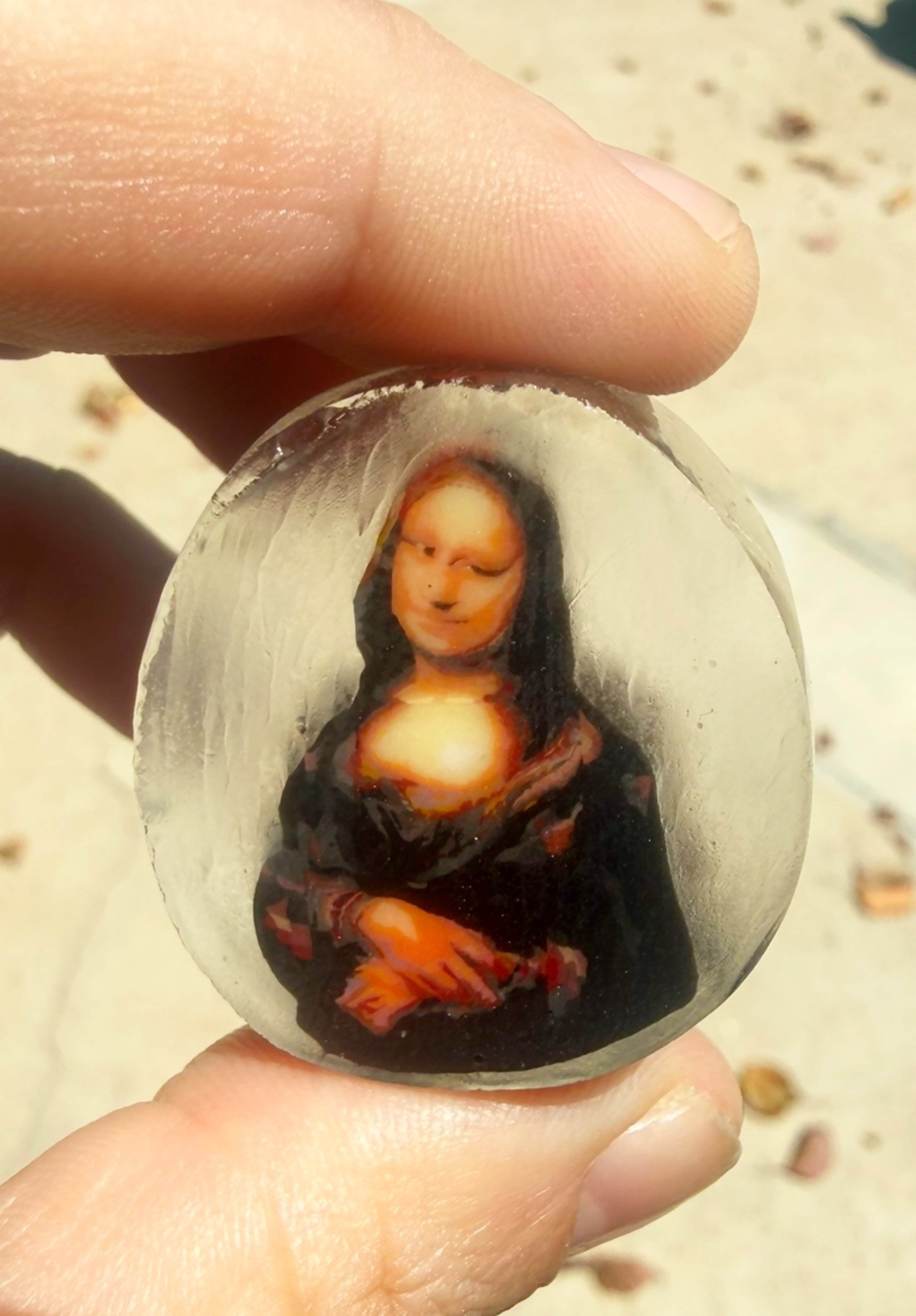 Preview pic of DH Colwell Mona Lisa End Cane/Paperweight