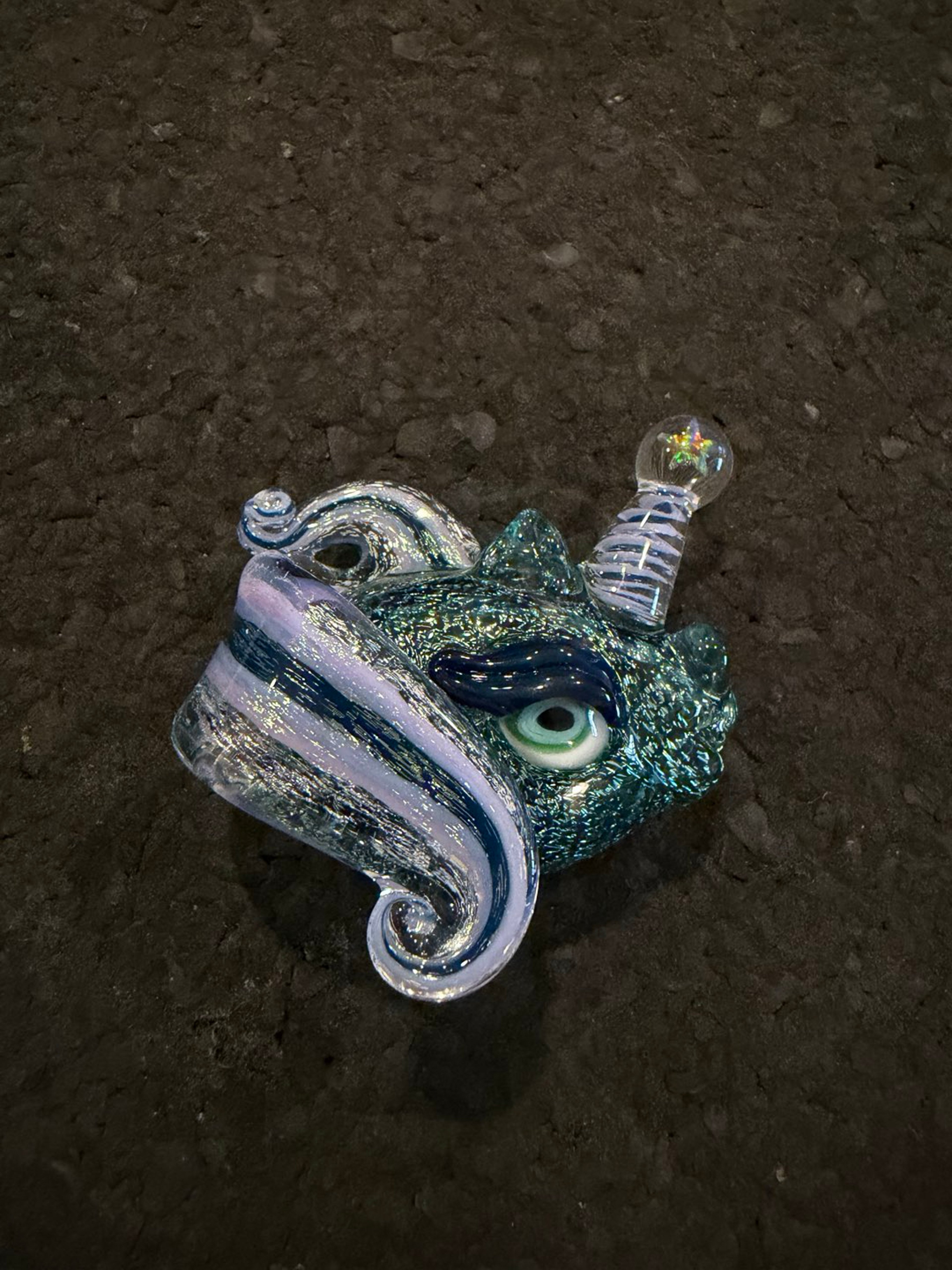 Preview pic of ACE Glass (Amy Likes Fire) Unicorn head pendant