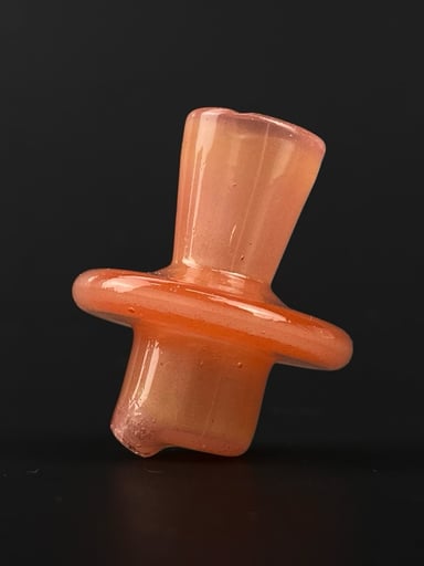 Preview pic of Dense Orange over White 3DXL Spinner Cap for the Puffco Peak Pro by The Mac Savage