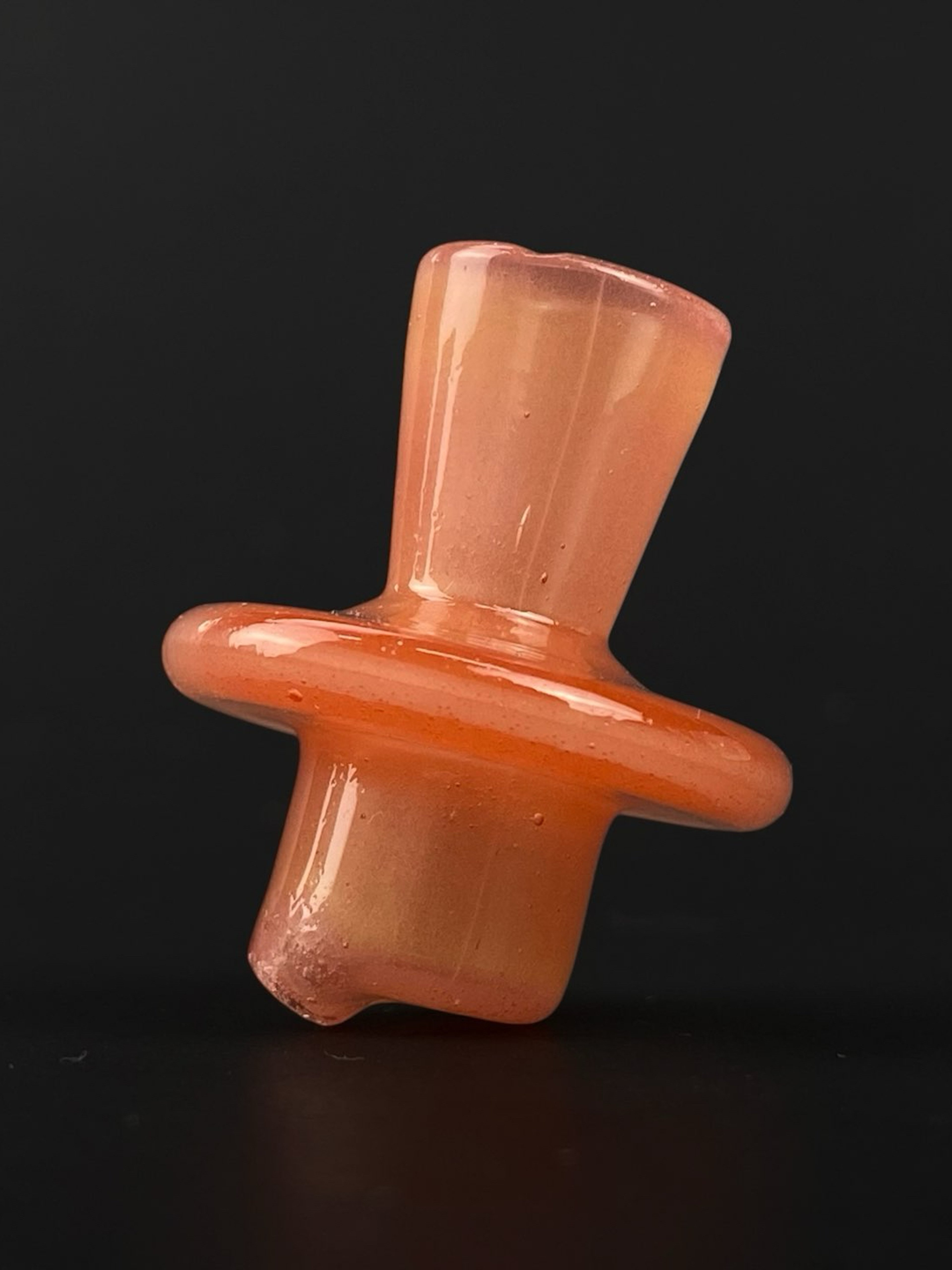 Dense Orange over White 3DXL Spinner Cap for the Puffco Peak Pro by The Mac Savage image 0