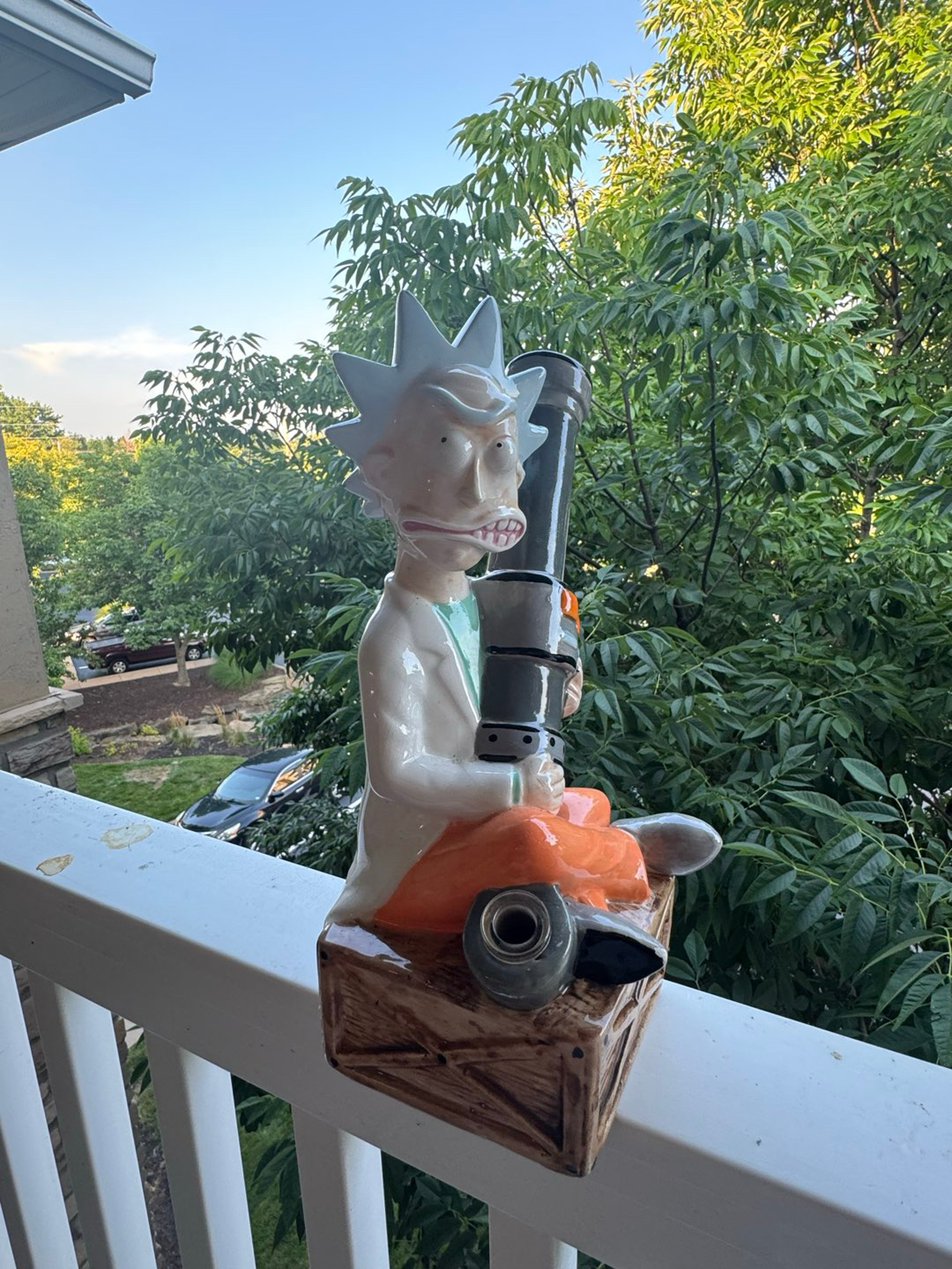 Rick Sanchez - Novelty Glass Water Piece — Used image 0