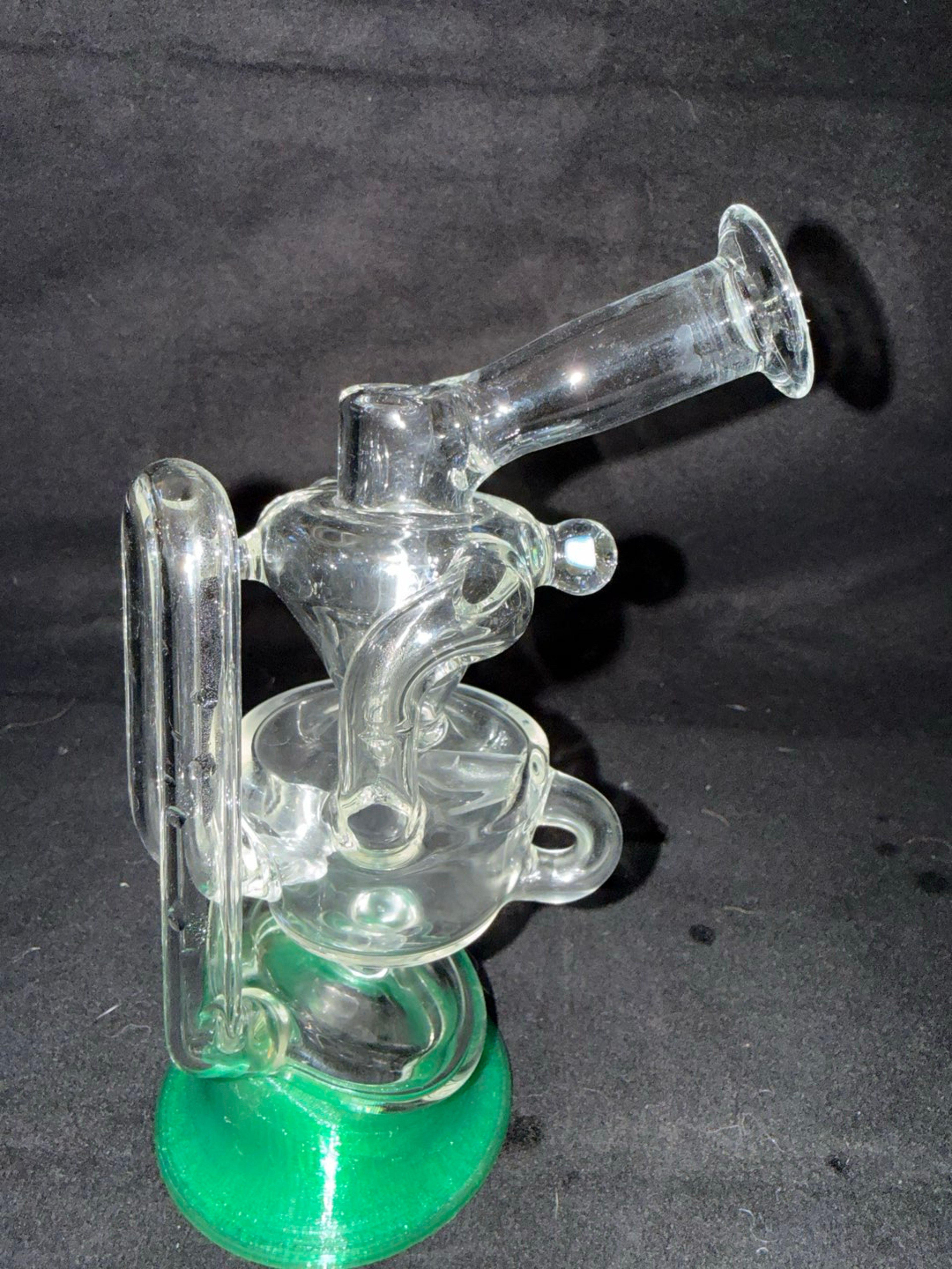 Preview pic of Iridescent glass Dualy 2.0 puffco peak top
