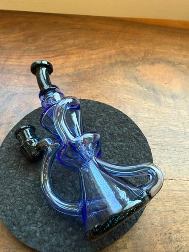 Preview pic of Captn Cronic mini recycler 🔵 w/ crushed opal