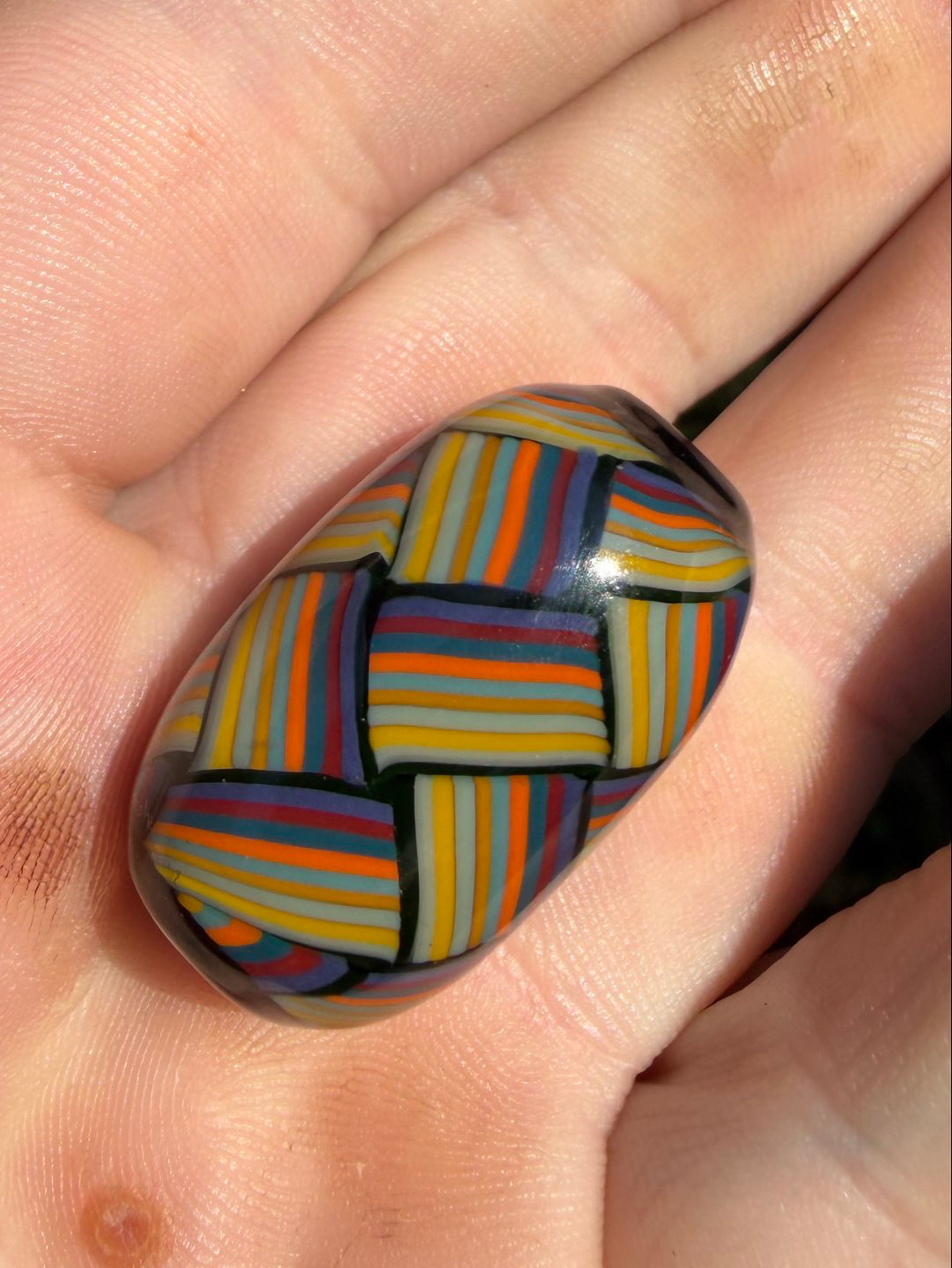 Preview pic of Chip stack basket weave bead