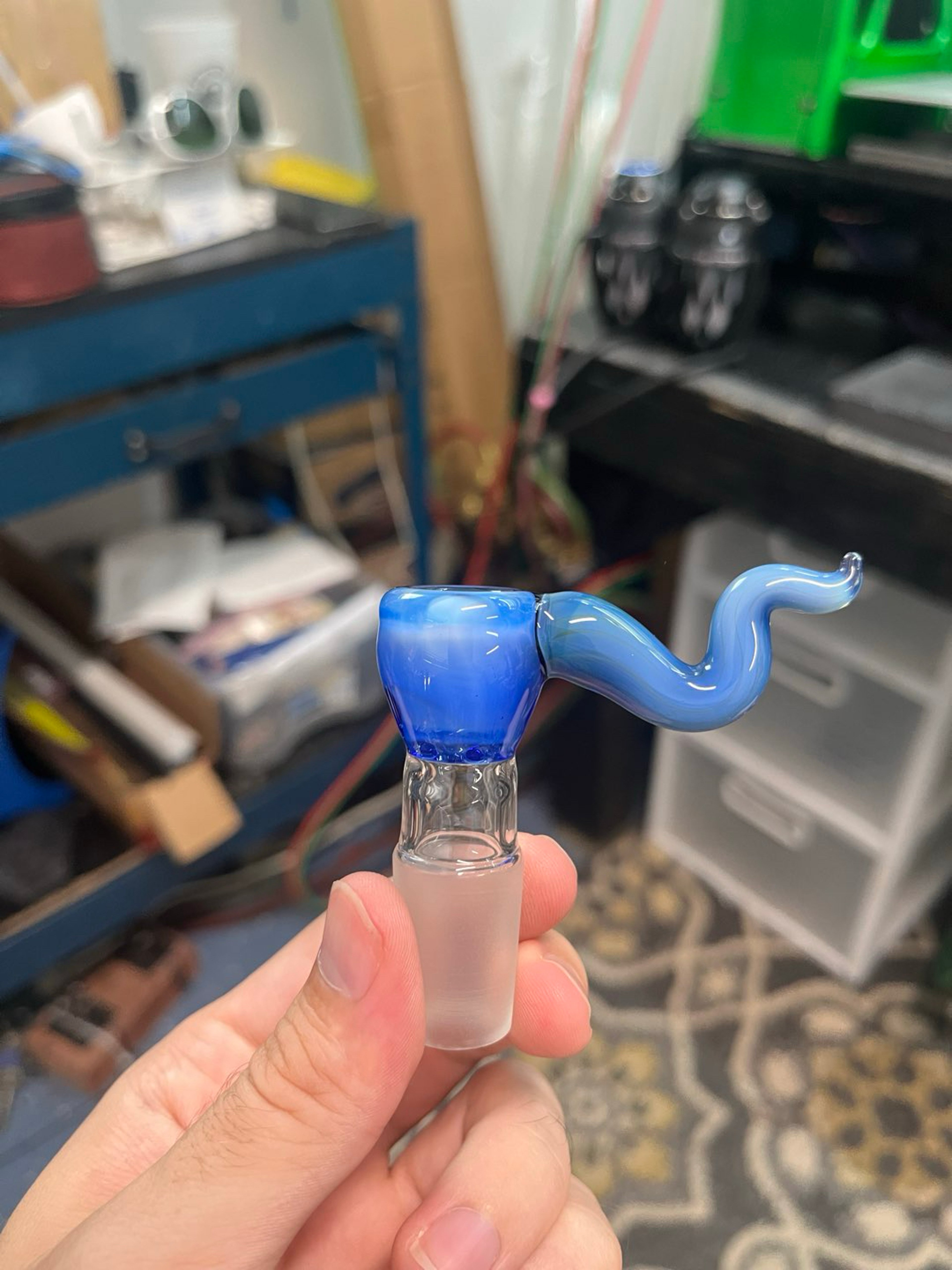 18mm 4 hole light cobalt over ghost image 0