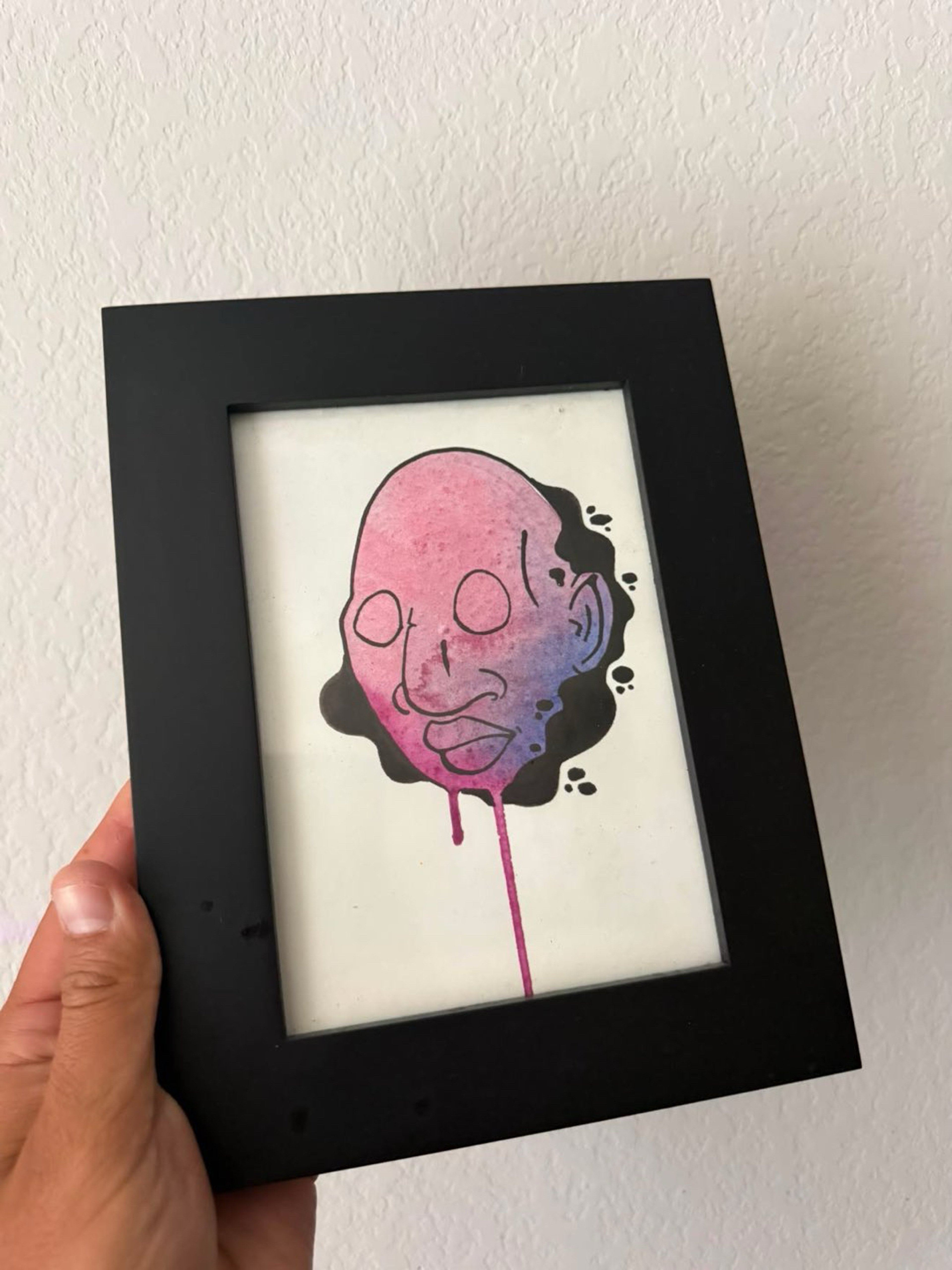 Preview pic of Vrhs watercolor art framed