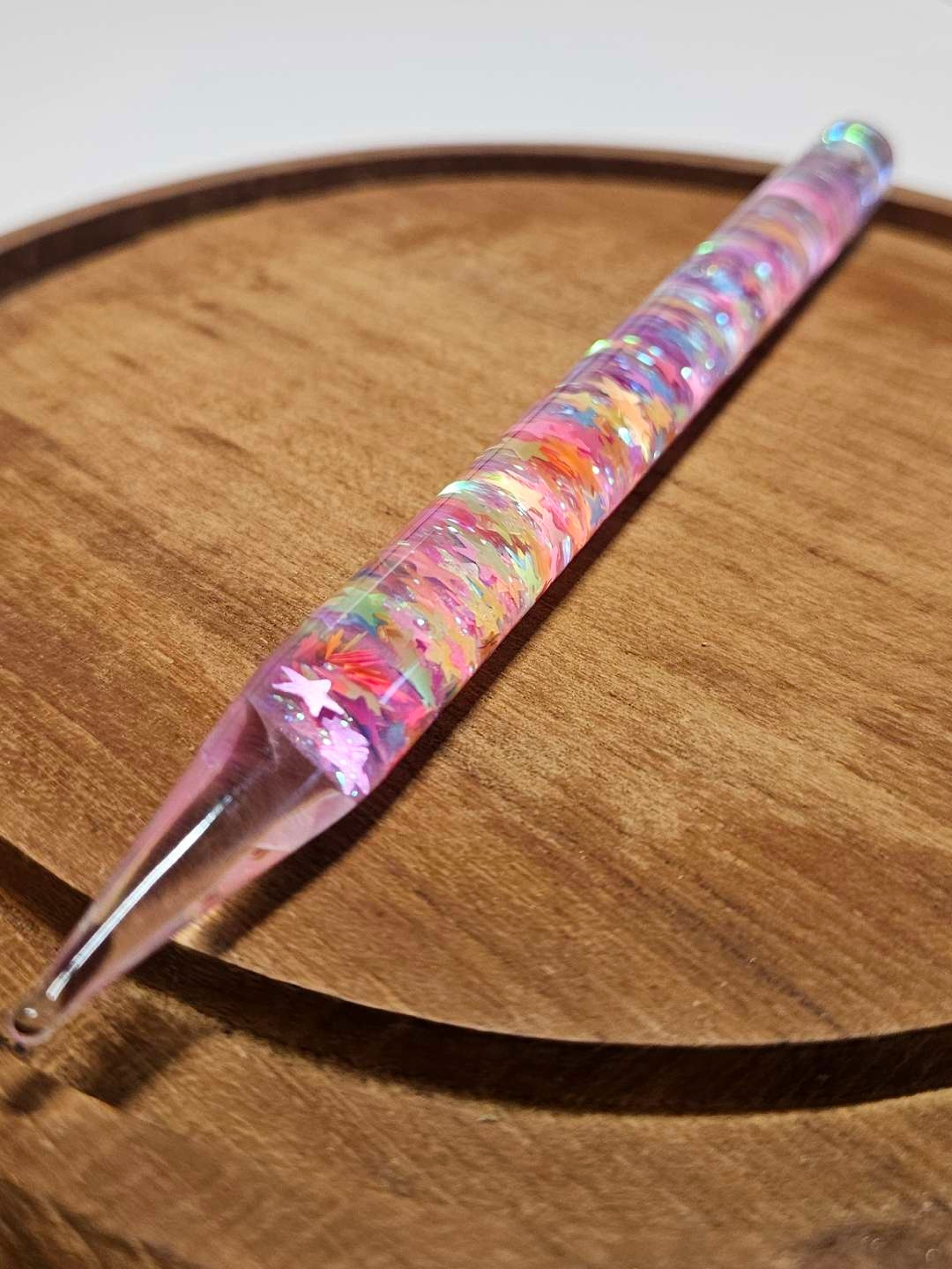 Preview pic of Dollhouse glass Glitter dabber wand