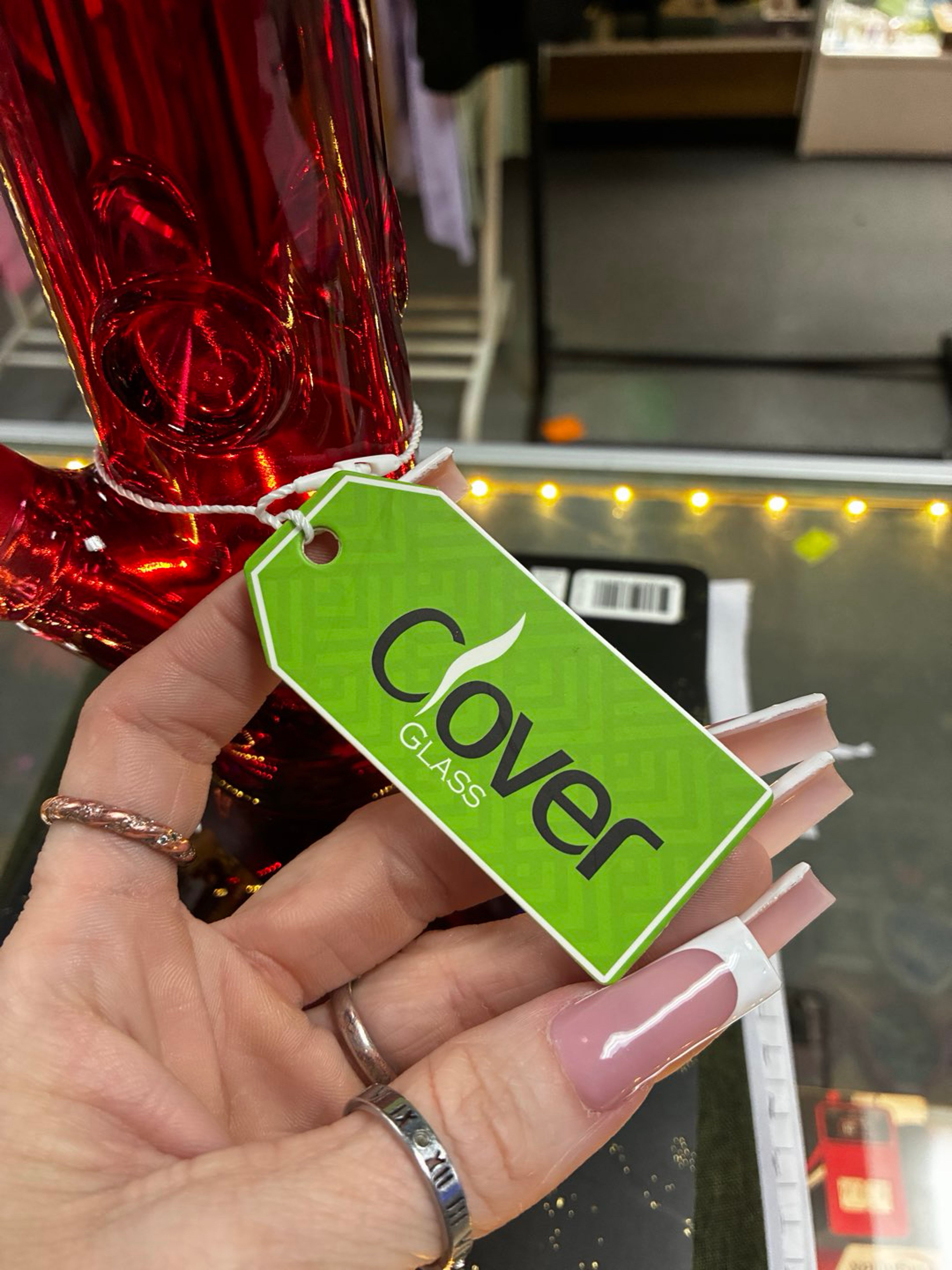 Preview pic of 🔥 FOR SALE: Premium Clover Glass 16” Red Straight Shooter 🔥
