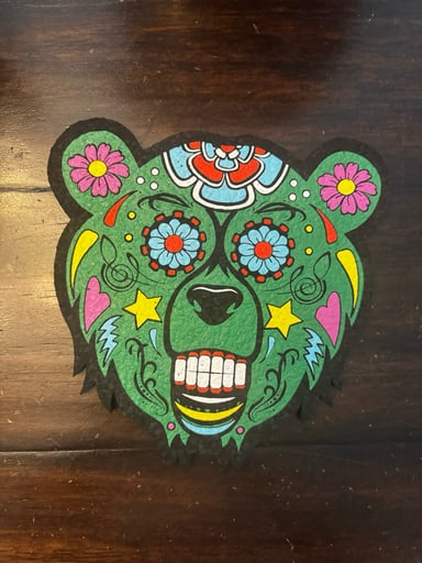 Preview pic of Bear Quartz Sugar Skull Moodmat