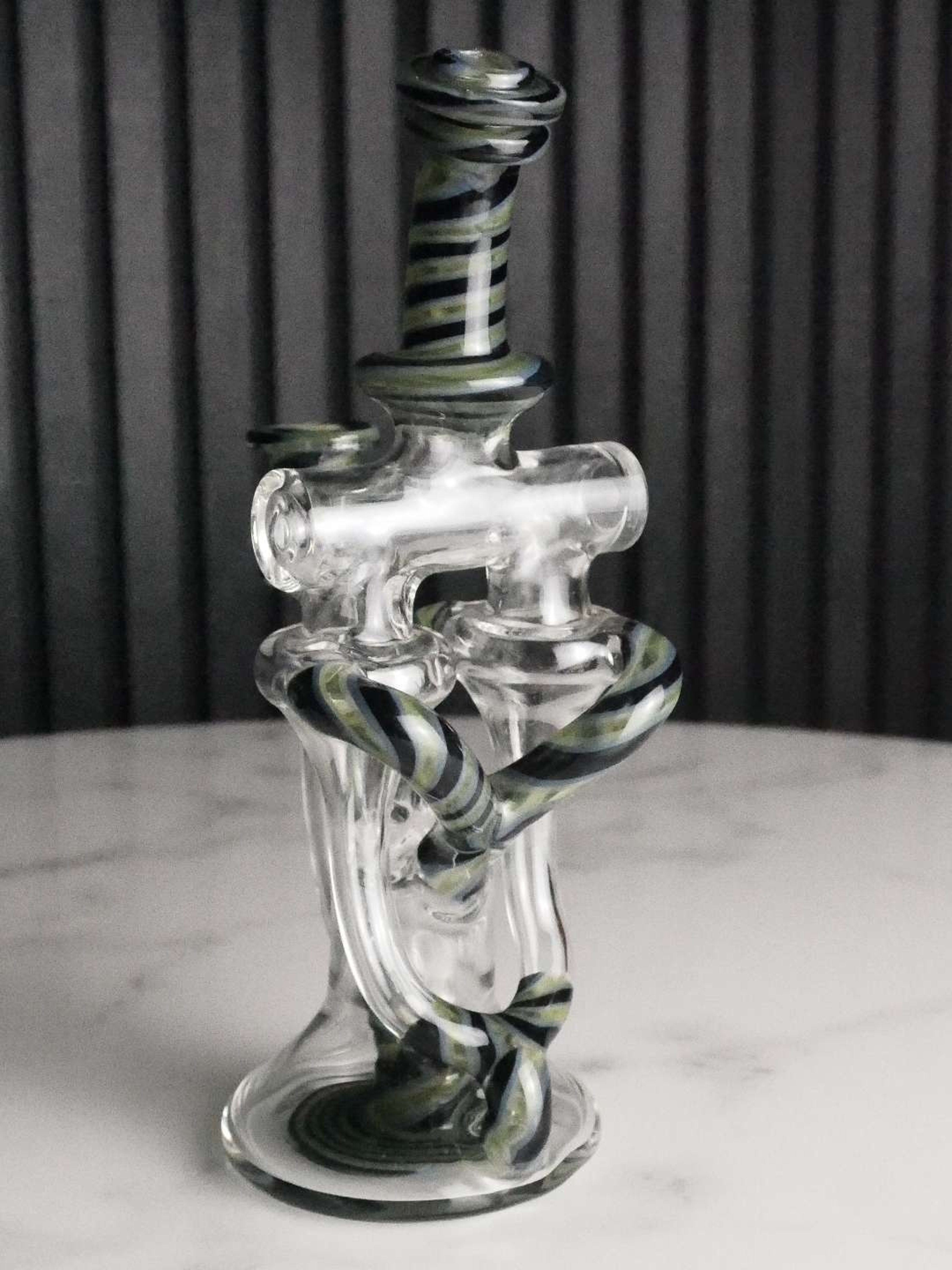 Preview pic of Domer Quad Recycler - Green Striped