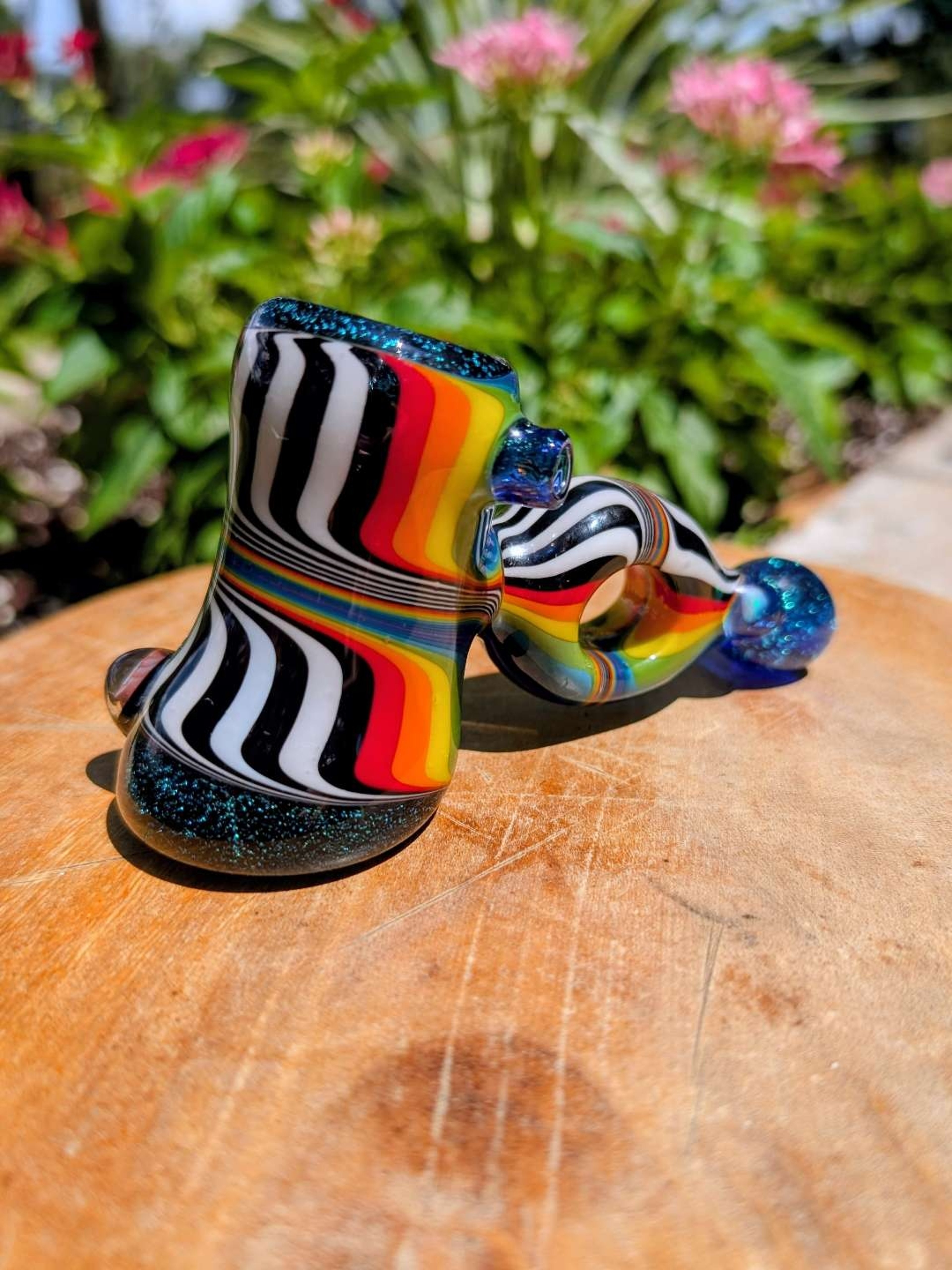 Preview pic of Original Benn Terry Heady Rainbow Linework Hammer Pipe
