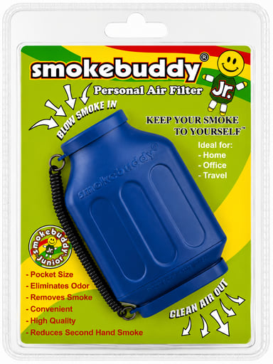 Preview pic of Smokebuddy Jr. Personal Air Filter – Blue Pocket Smoke & Odor Filter