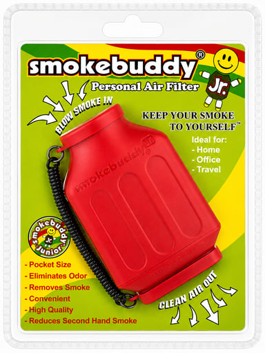 Preview pic of Smokebuddy Jr. Personal Air Filter – Red Pocket Smoke & Odor Filter