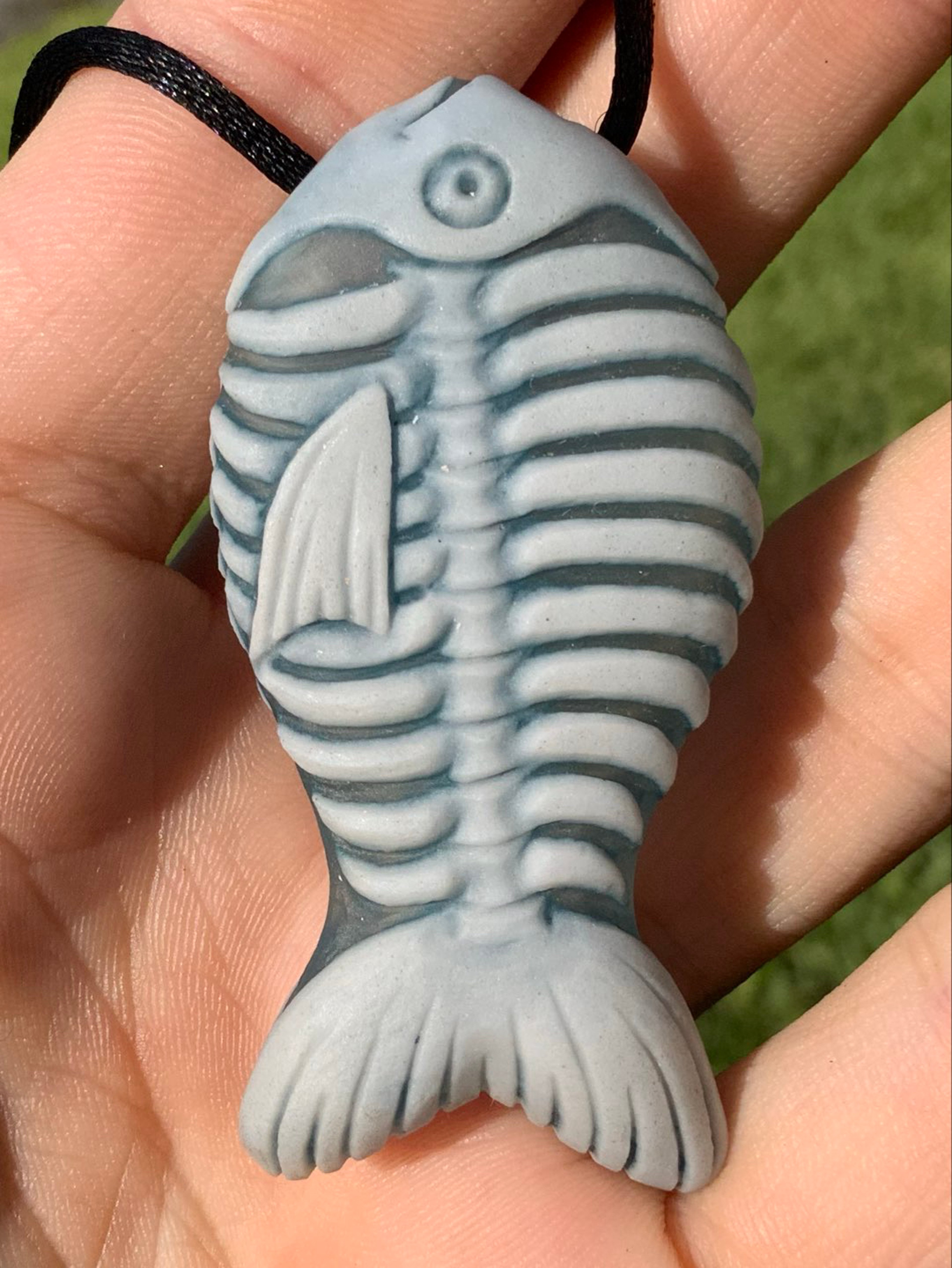 Chad lacy and baberinne carved dead fish image 0