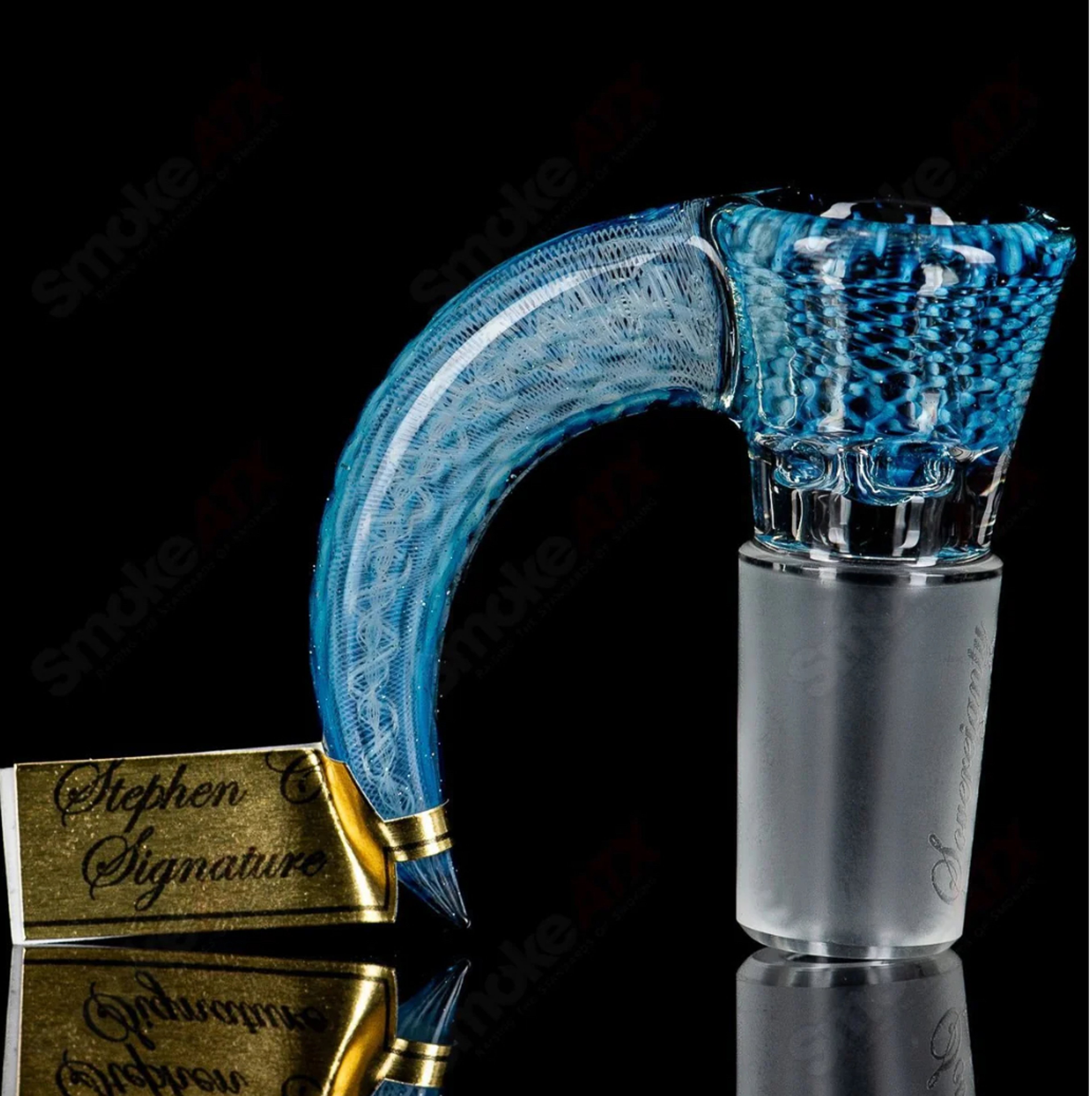 Preview pic of 18mm Stephen C. Clear Joint Slide (Blue HoneyComb) Sovereignty