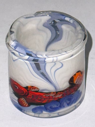Preview pic of Stephen Boehme Red Koi Fish Jar