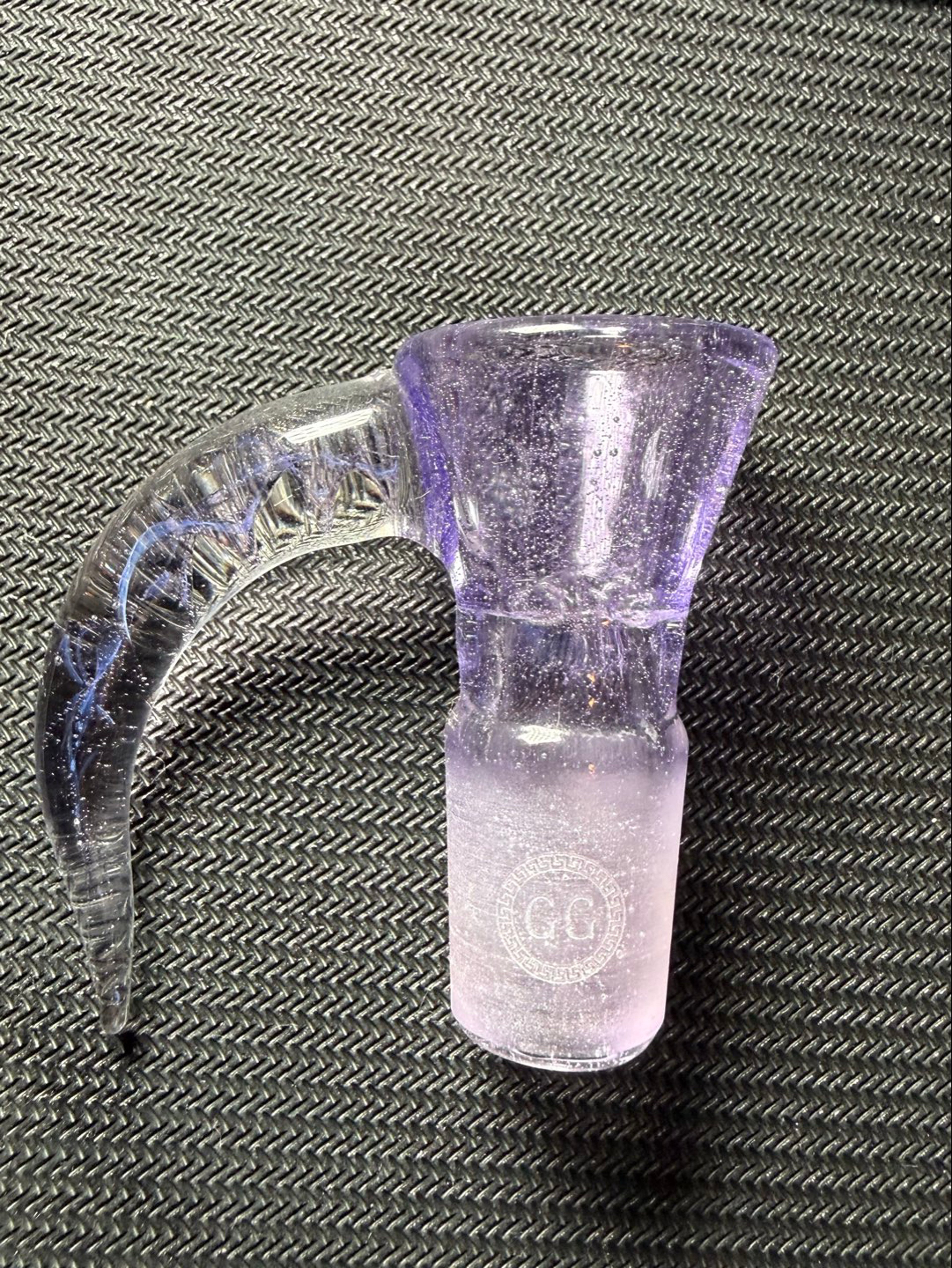 Preview pic of Greek Glass FW Purple Lollipop Slide 18mm American Color