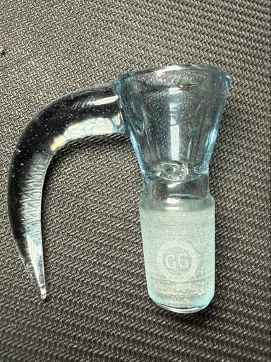 Preview pic of Greek Glass FW Atomic Blue Stardust Slide 18mm American Color