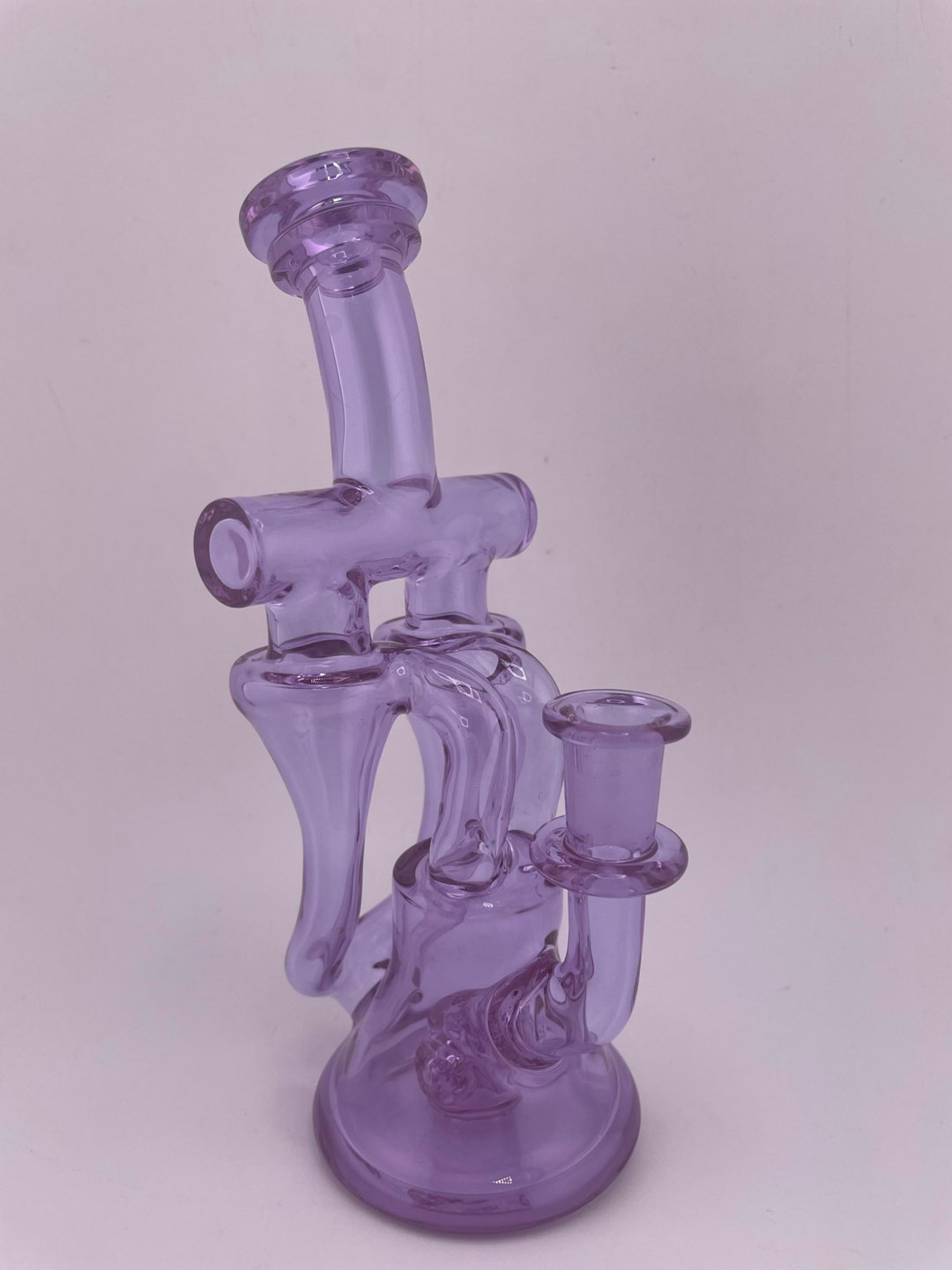 Preview pic of Domer Glass Double Recycler - Purple Mini 10mm 90