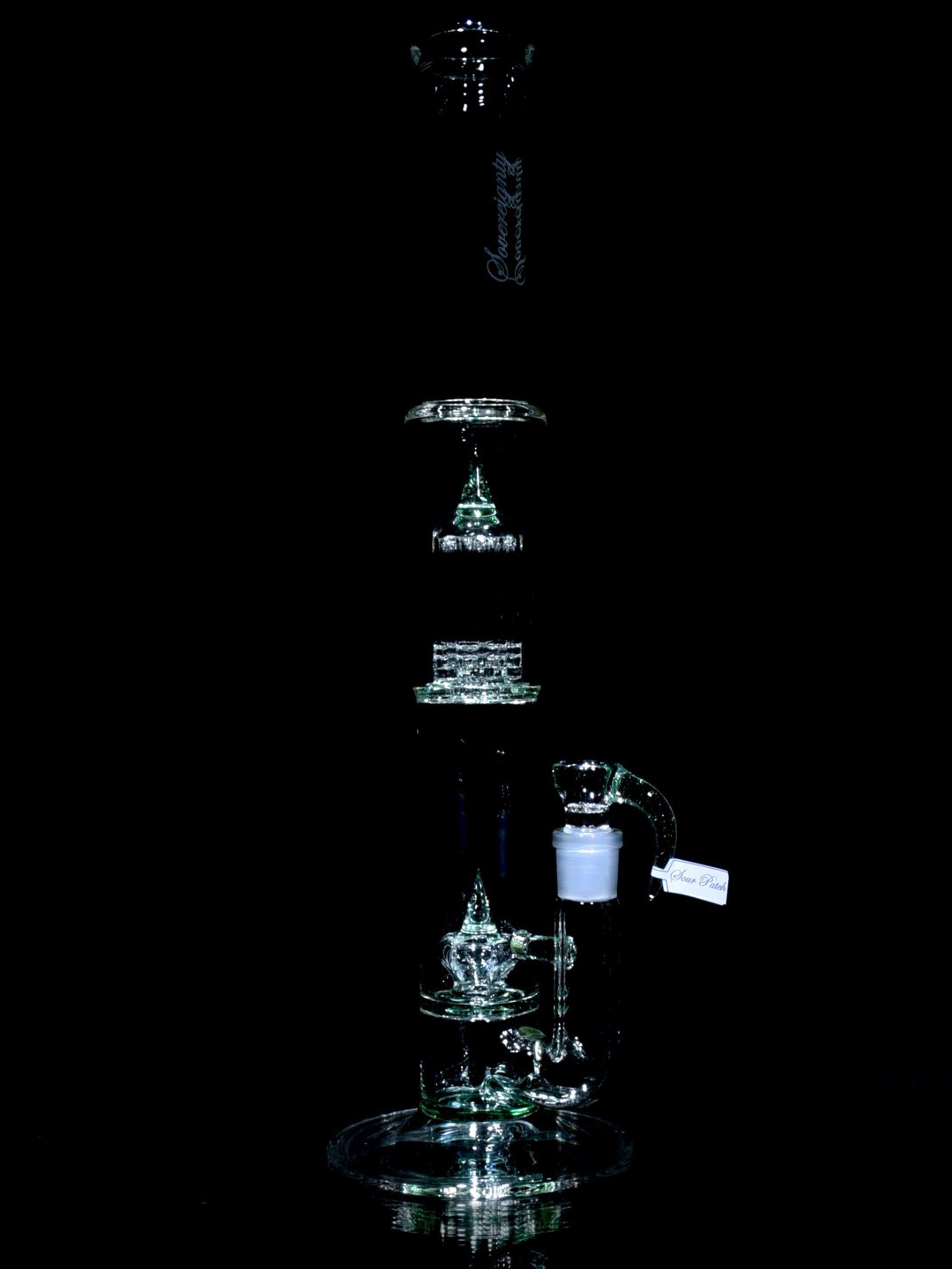 Sovereignty - PA 8Tree - Imperial to Gridded 8 Tree 44mm Neck Double Chamber w/ 4-hole Slide - Sour Patch - 18mm Female image 0
