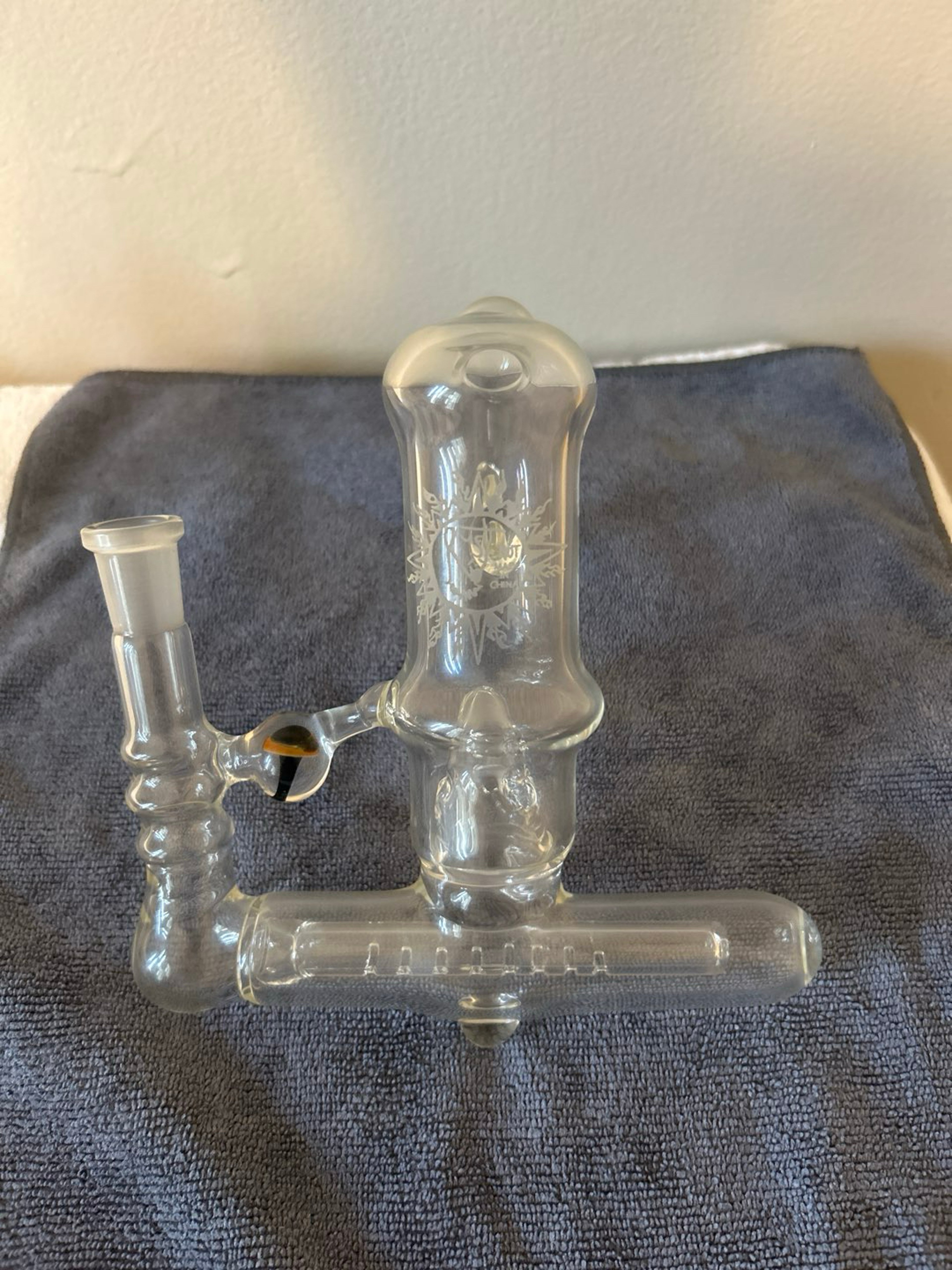 Preview pic of Rusty Glass “Not Made in China” Inline Ash Catcher