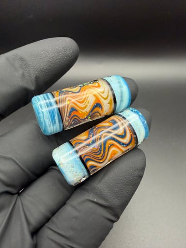 Preview pic of Heady String Beads wig wag crushed opal