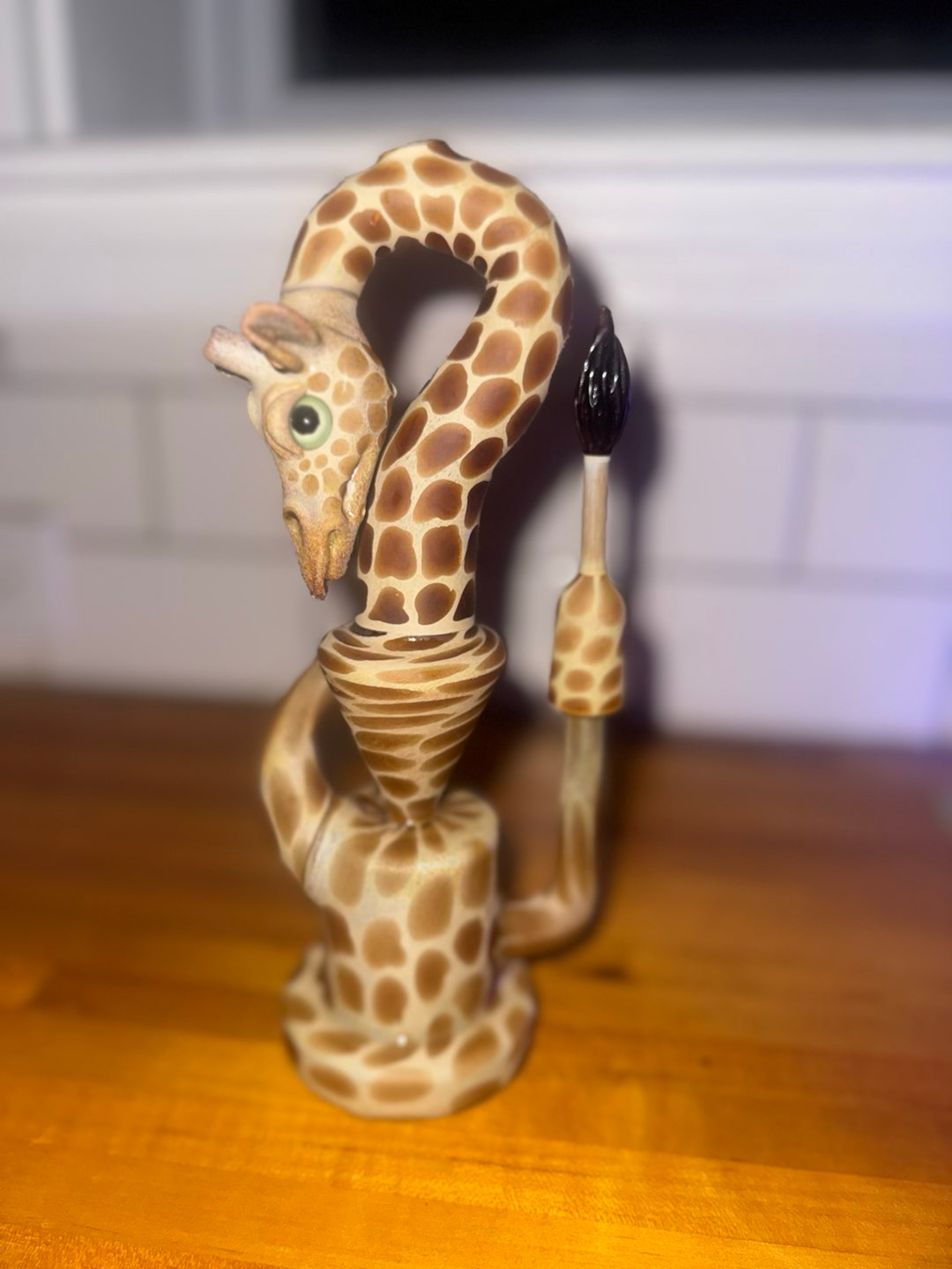 2015 Robertson glass X pyrology giraffe recycler collab with image 0