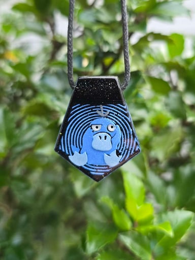 Preview pic of Psyduck Layered Glow UV Pendant