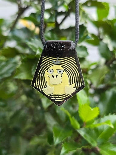 Preview pic of Psyduck Layered Glow UV Pendant