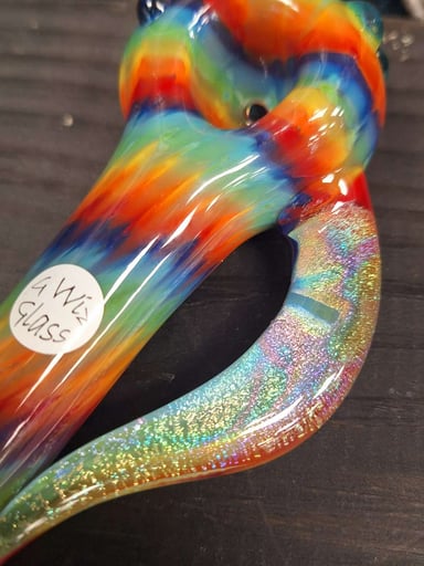 Preview pic of G Wiz Glass Rainbow Road w/ Dicro horn
