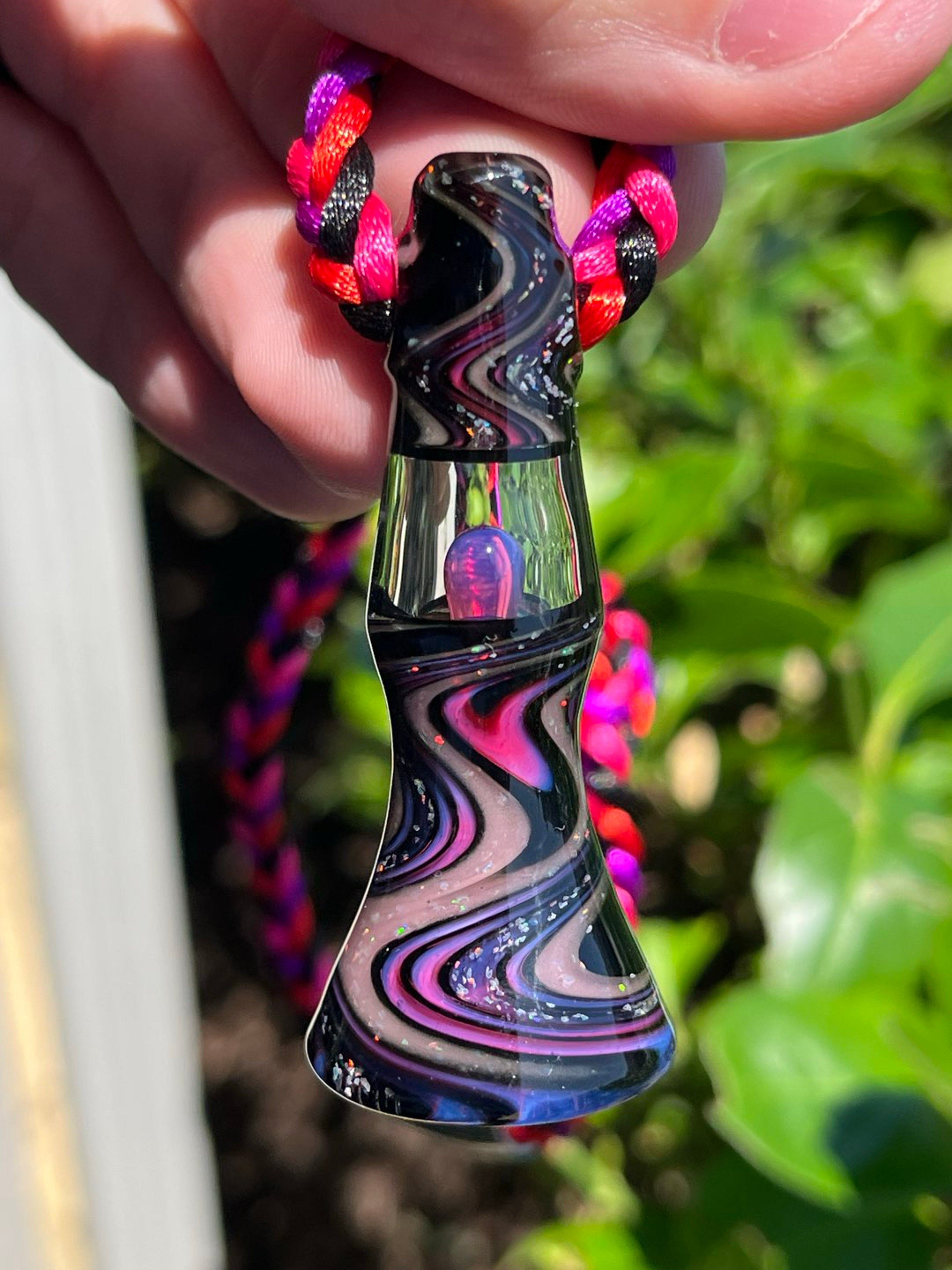 Preview pic of Bluegrass Crushed Opal Lamp Pendant
